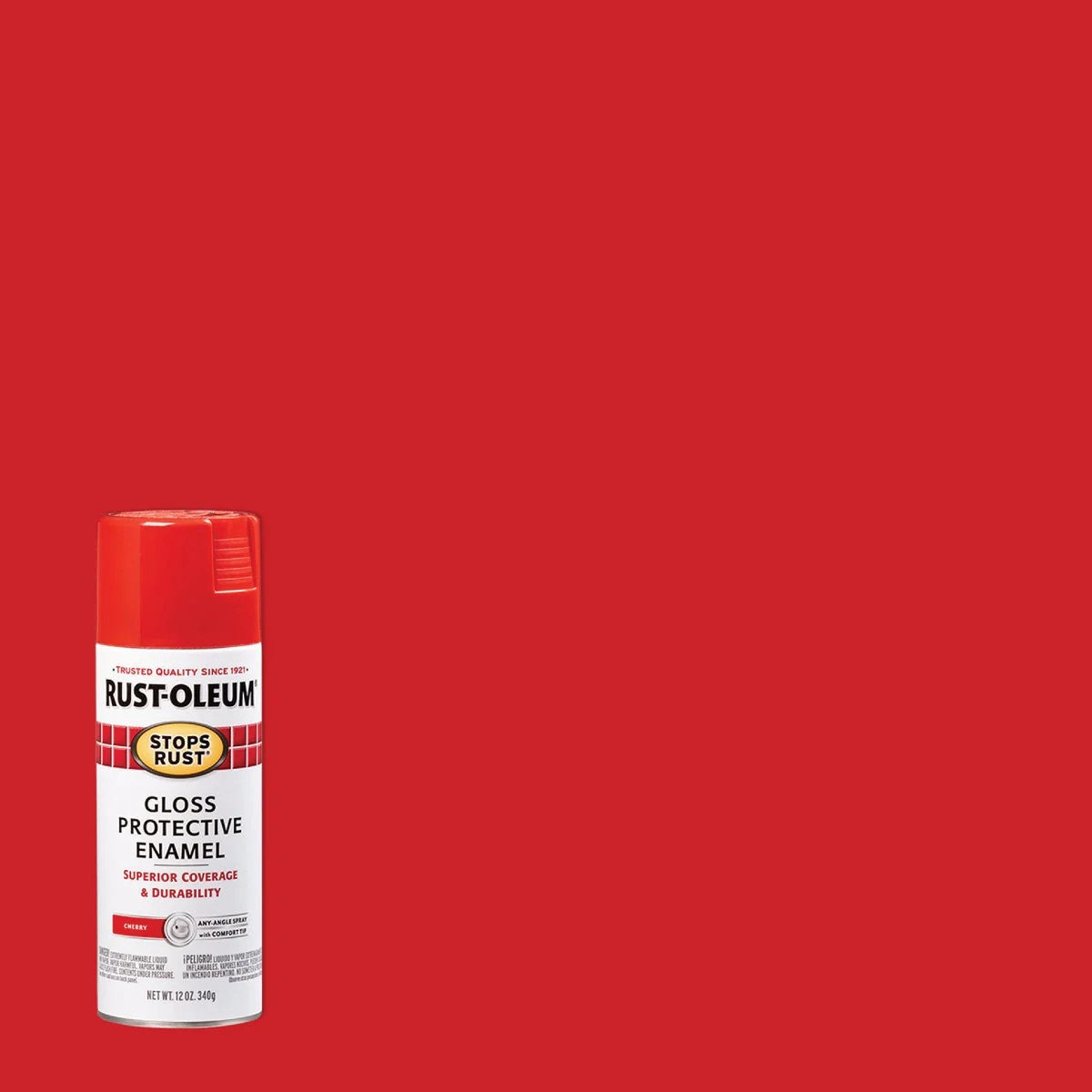 Exceptional Rust-Oleum Stops Rust 12 Oz. Cherry Gloss Anti-Rust Spray Paint Official