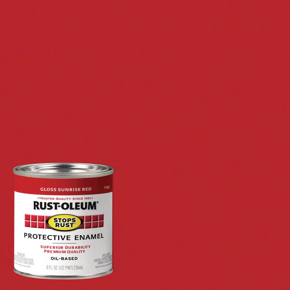 Fine Crafted Rust-Oleum Stops Rust Gloss Rust Control Enamel Paint Sunrise Red 1 2 Pt. High-Grade
