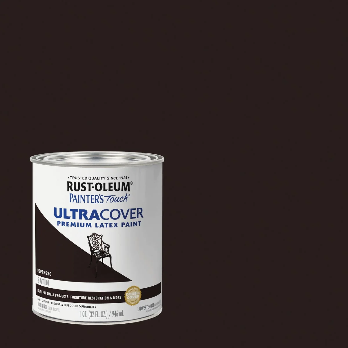 Responsible Rust-Oleum Painter's Touch 2X Ultra Cover Satin Premium Latex Paint Espresso 1 Qt. Natural