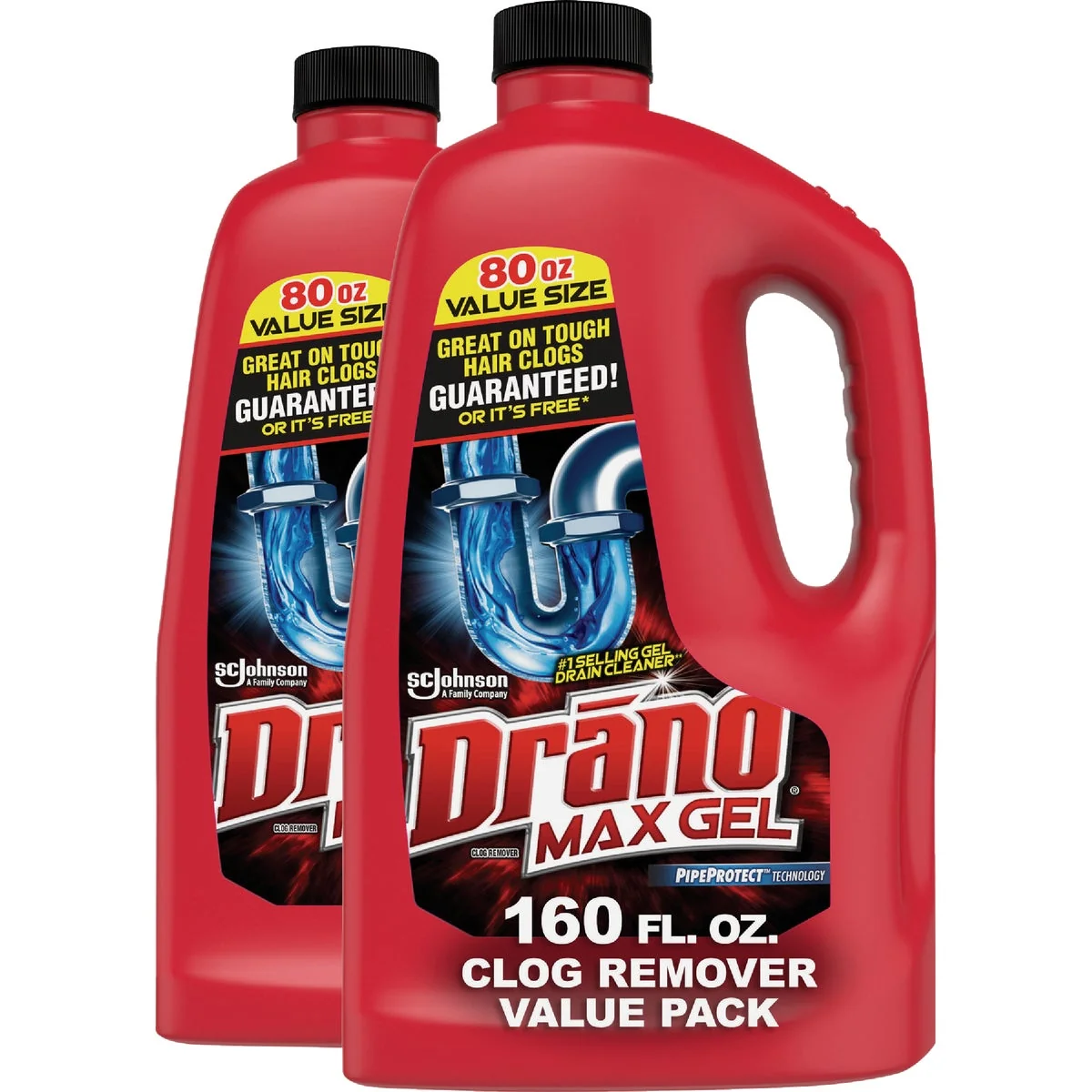 Smooth Drano 80 Oz. Max Gel Clog Remover 2-Pack Prestigious