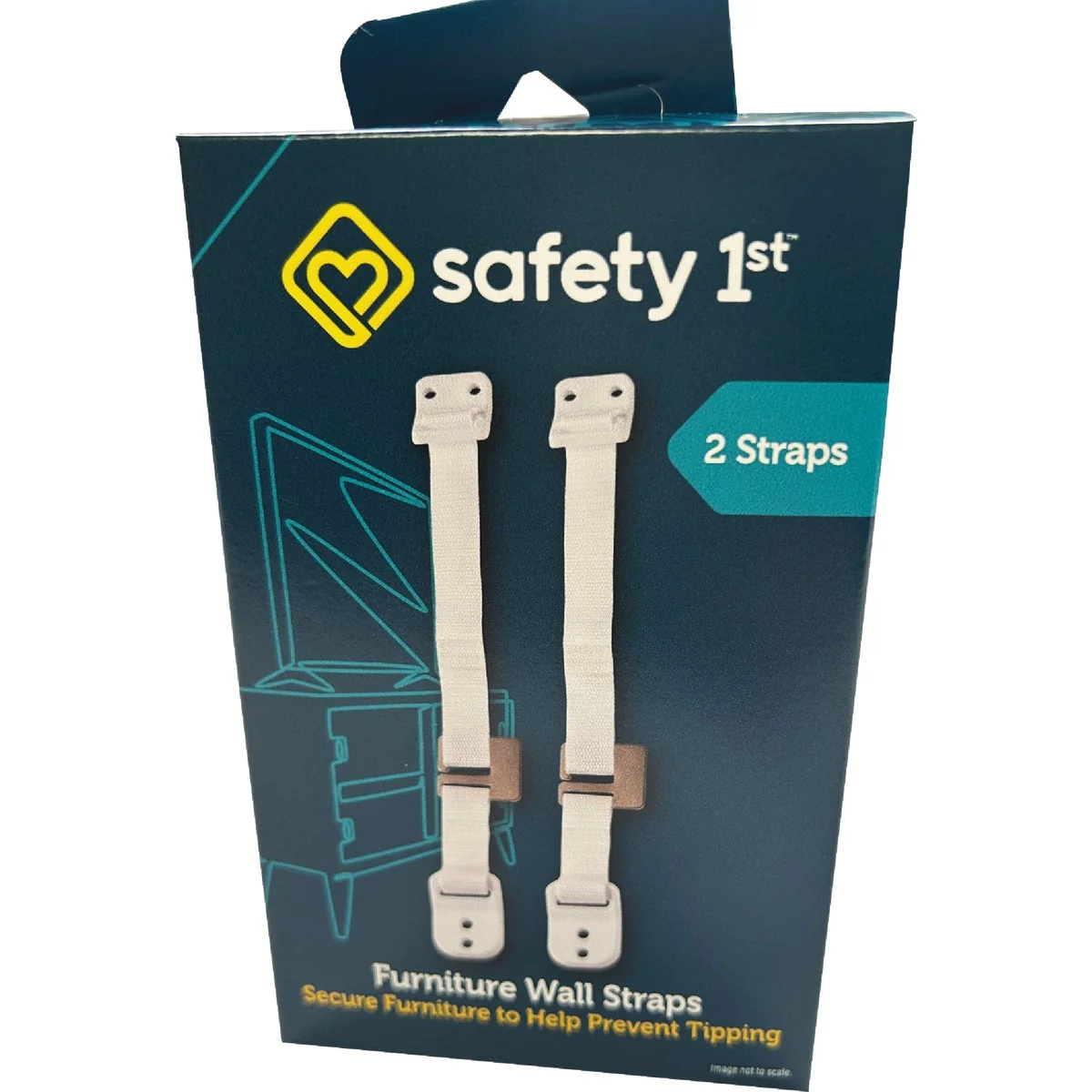 Long-Lasting Safety 1st Furniture Wall Strap 2-Pack Convenient