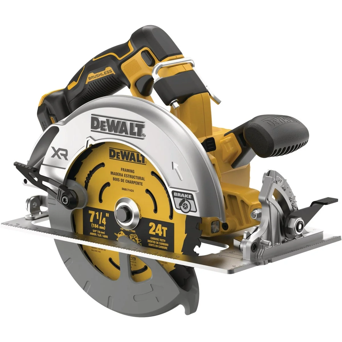 Healthy DEWALT 20V MAX XR Brushless 7-1 4 In. Cordless Circular Saw Tool Only Secure