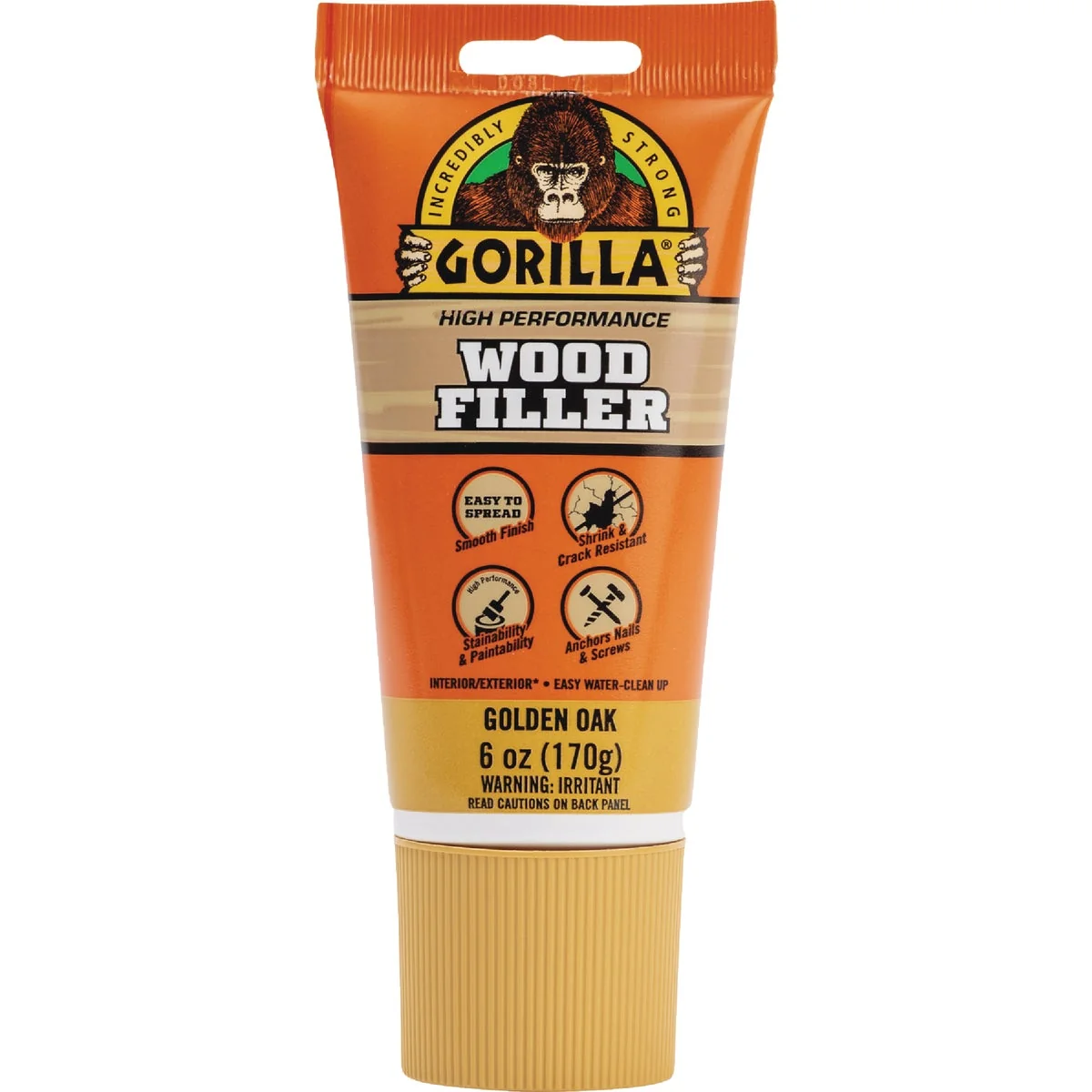 Authentic Gorilla 6 Oz. Golden Oak Wood Filler Tube Elegant