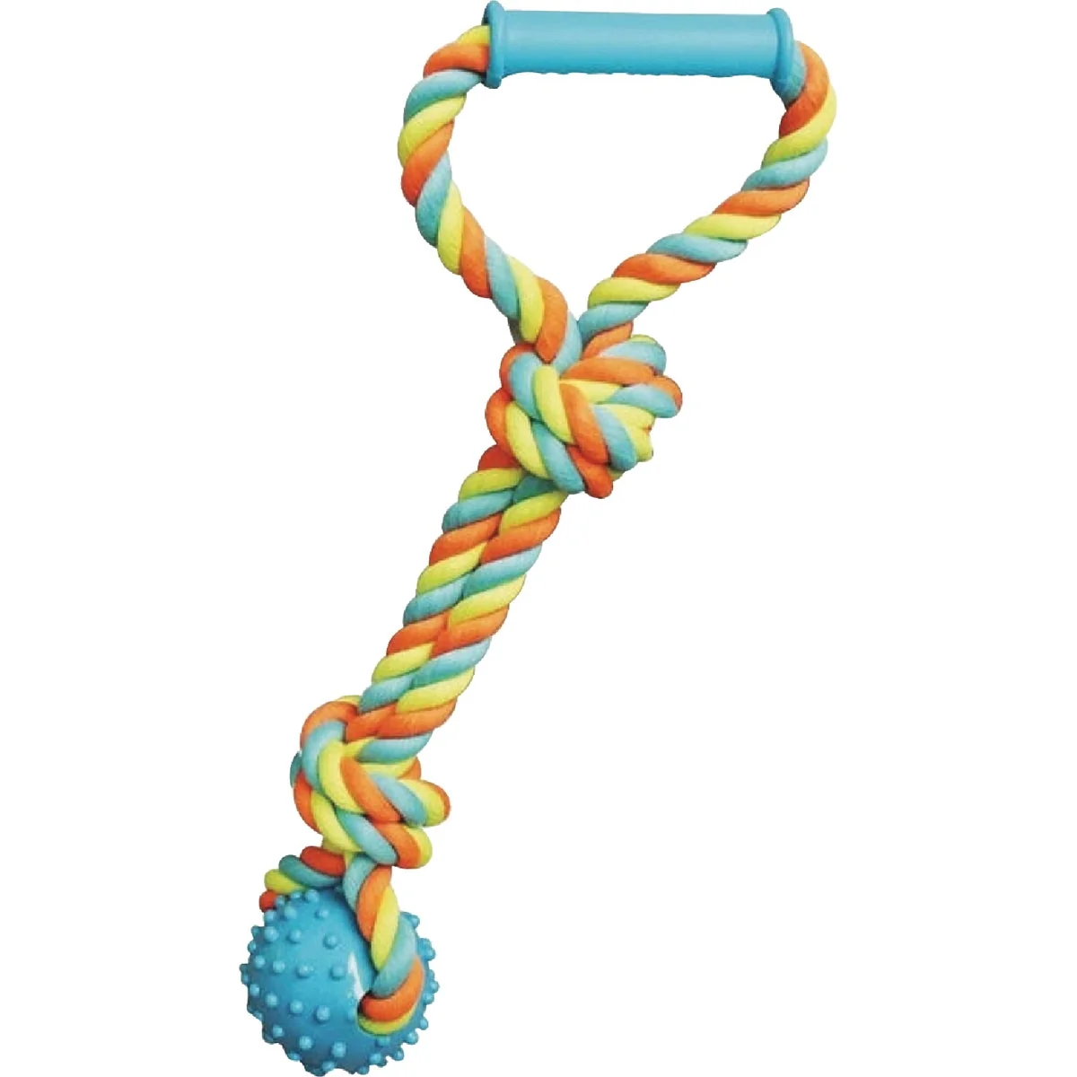 Convenient Boss Pet Chomper Rope Tugger with Spike Ball Handle Powerful