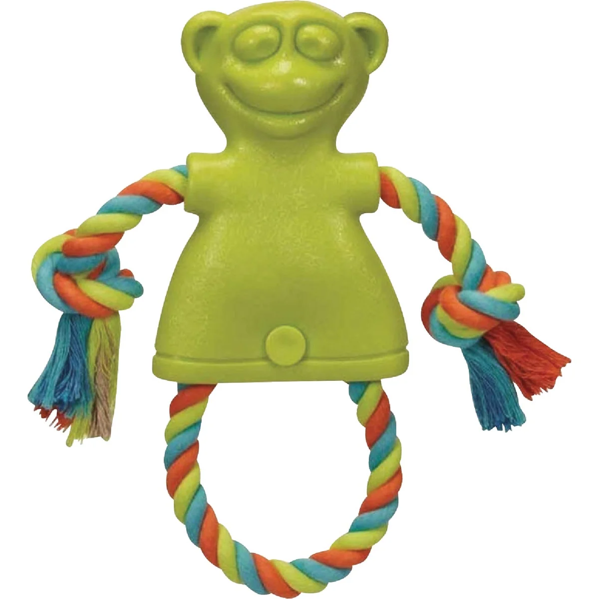 Stylish Boss Pet Chomper TPR Large Monkey With Rope Dog Toy Crafted