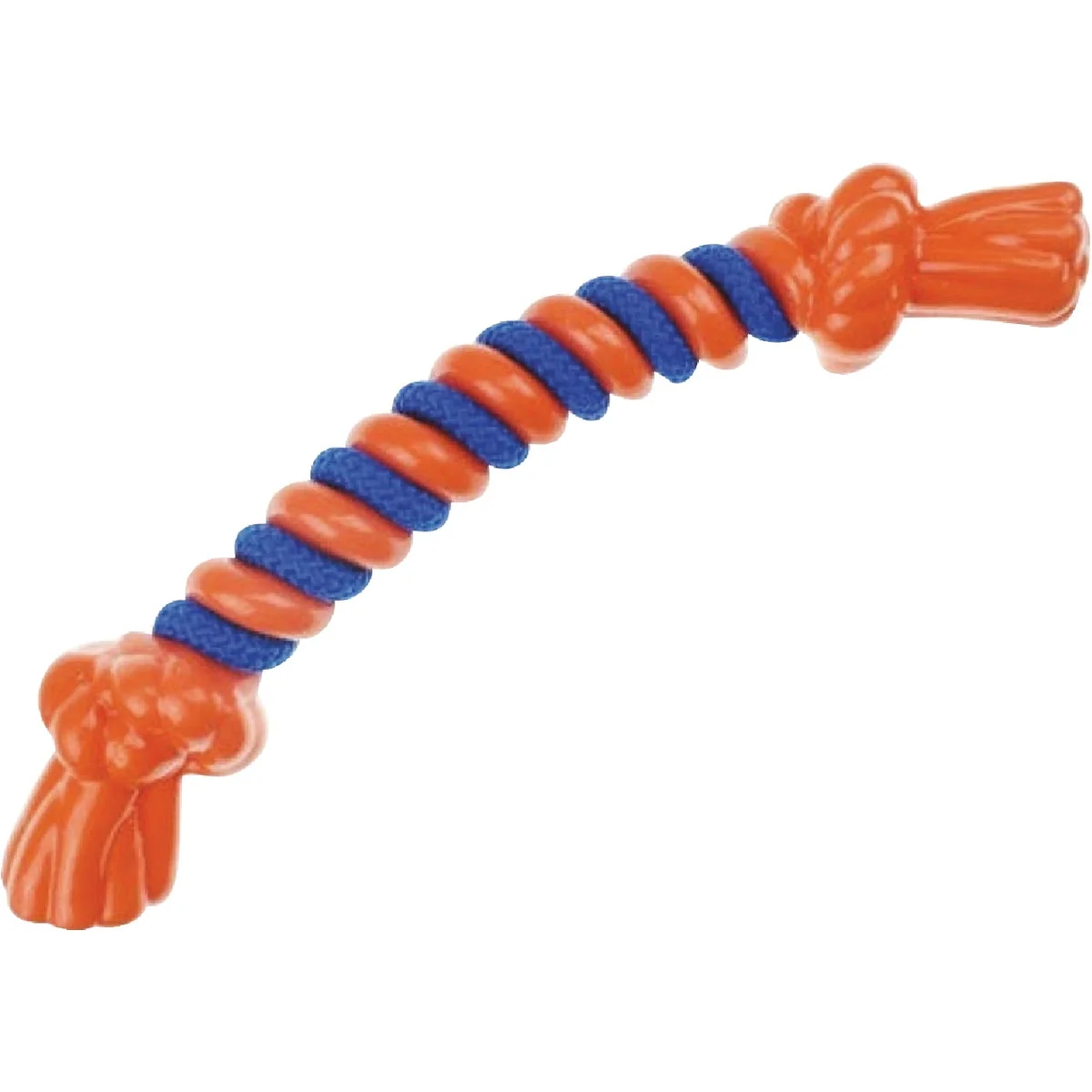 Functional Boss Pet Infinity TPR Rope Bone Large Orange Dog Toy Solid