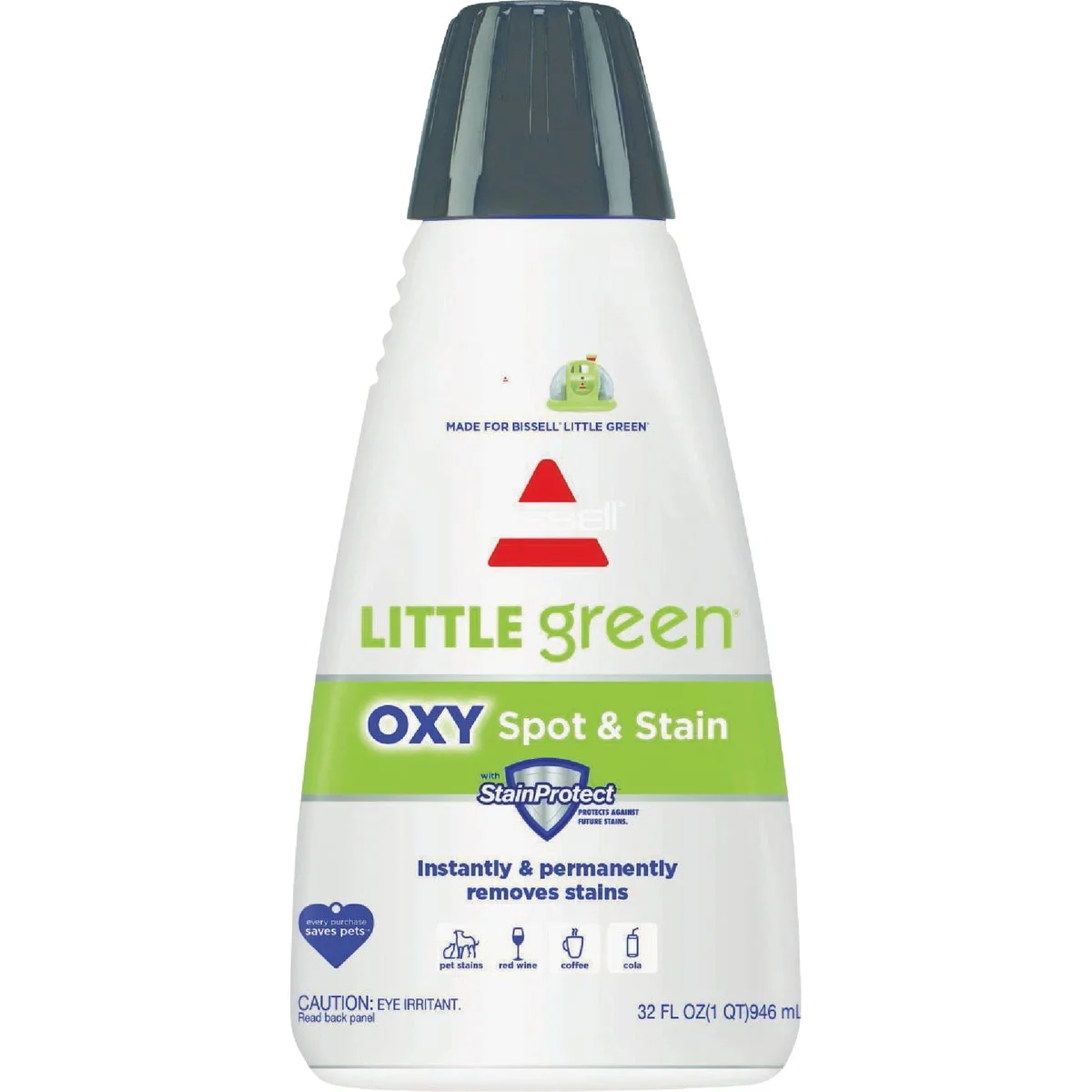 Easy-to-Use Bissell 32 Oz. Little Green Spot Stain Formula for Portable Carpet Cleaners Enhanced