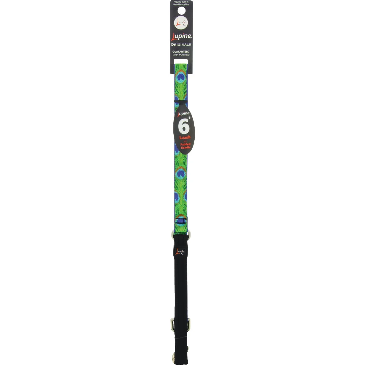 Luxury Lupine 3 4 In. x 6 Ft. Tail Feather Dog Leash Pure