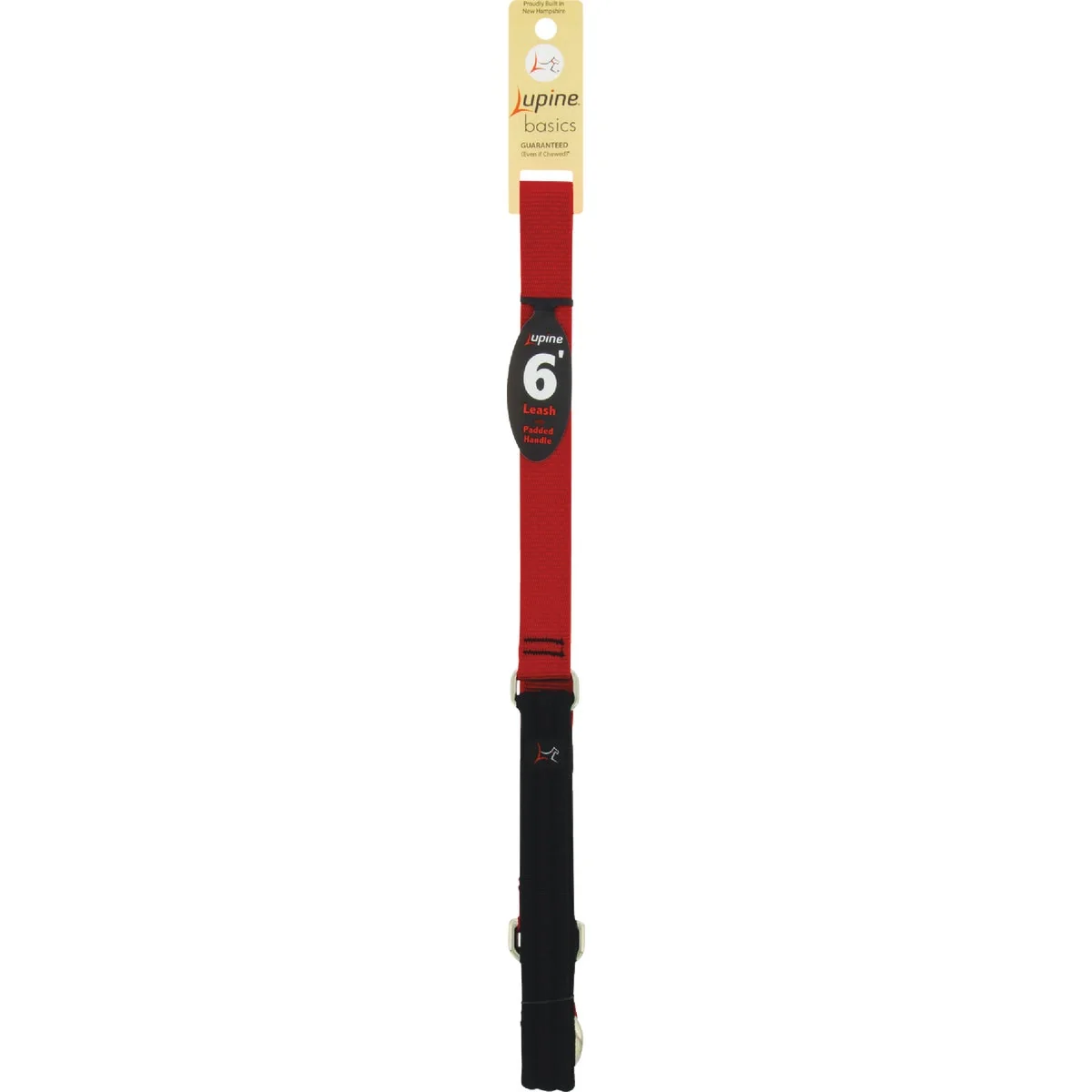 Stylish Lupine 1 In. x 6 Ft. Red Dog Leash Original