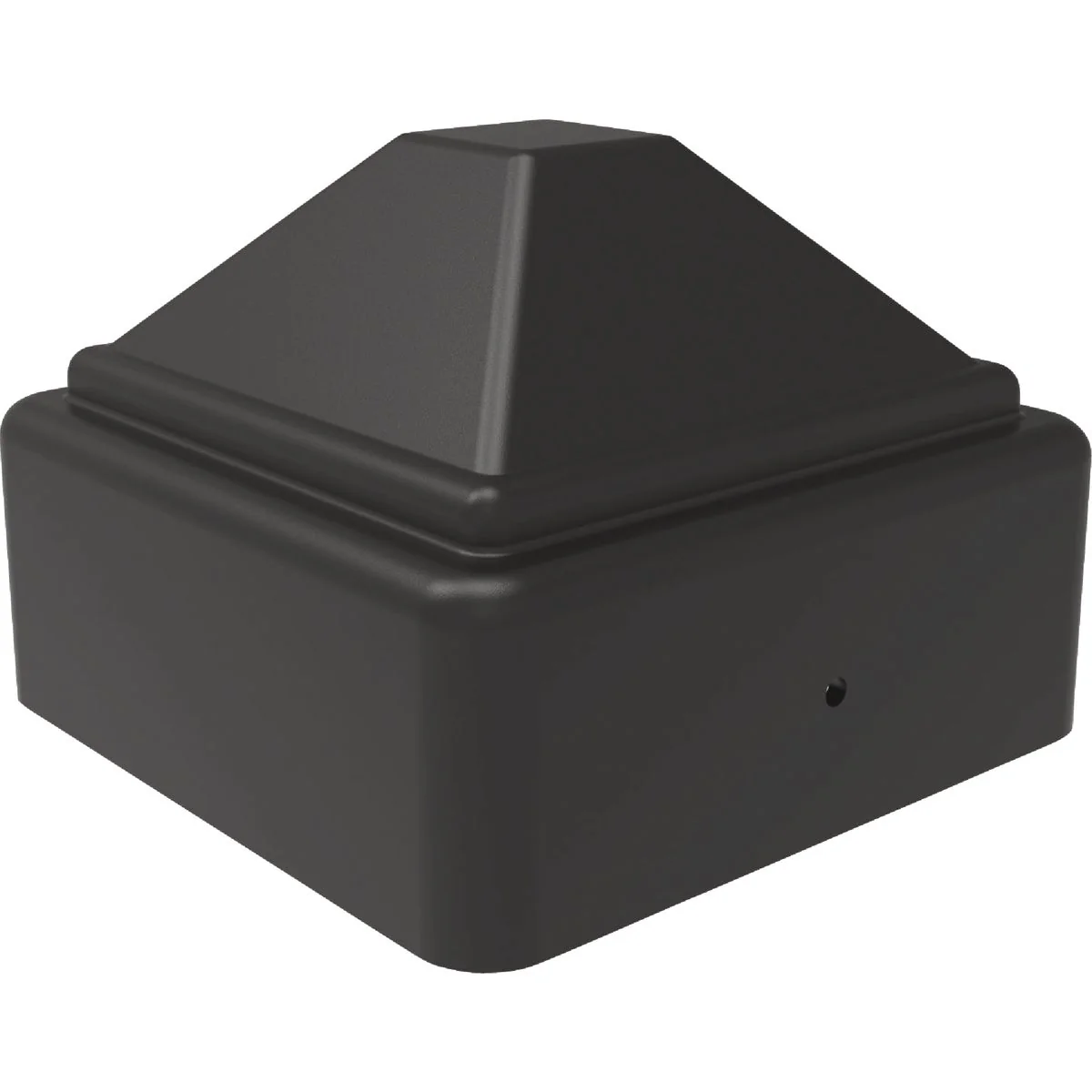 Next-Generation Fortress Building Products Fe26 3 In. Black Sand Steel Post Cap Artisan