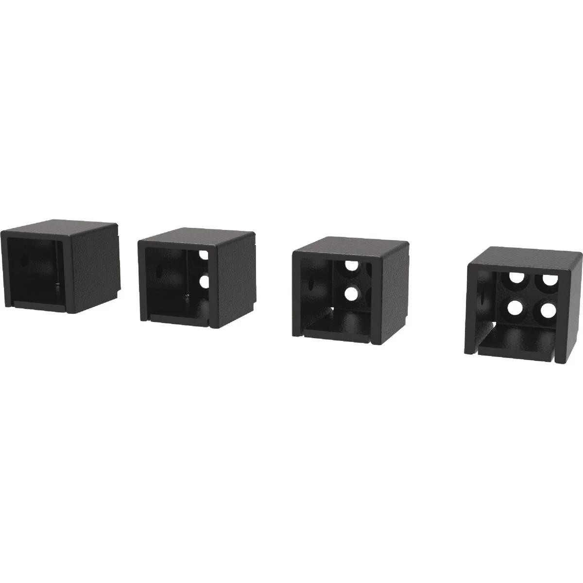 Lightweight Fortress Building Products Fe26 Black Sand Level Universal Bracket 4-Piece Responsible