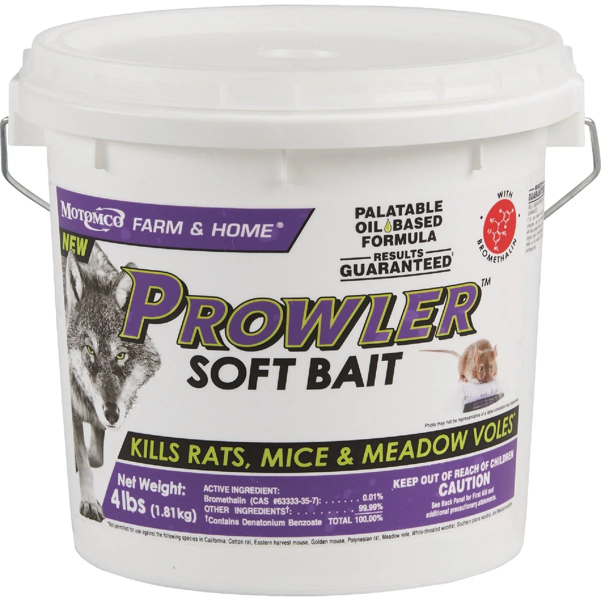 Next-Generation Prowler 4 Lb. Rats Mice Meadow Voles Soft Bait Effective