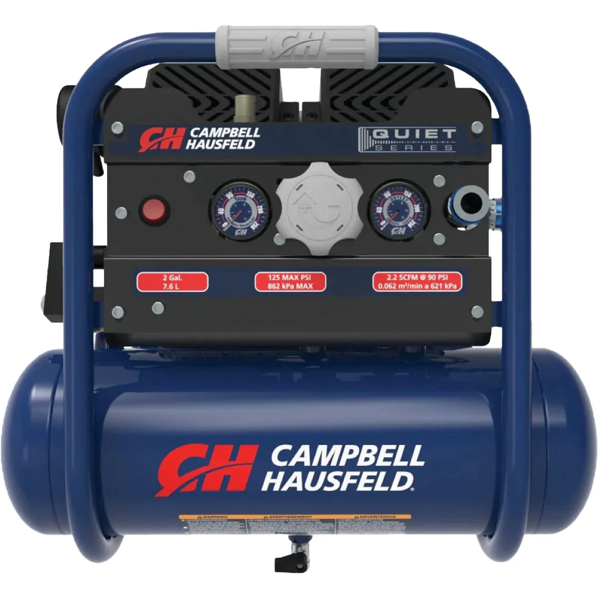 Green Campbell Hausfeld 2 Gal. Quiet Air Compressor Fine