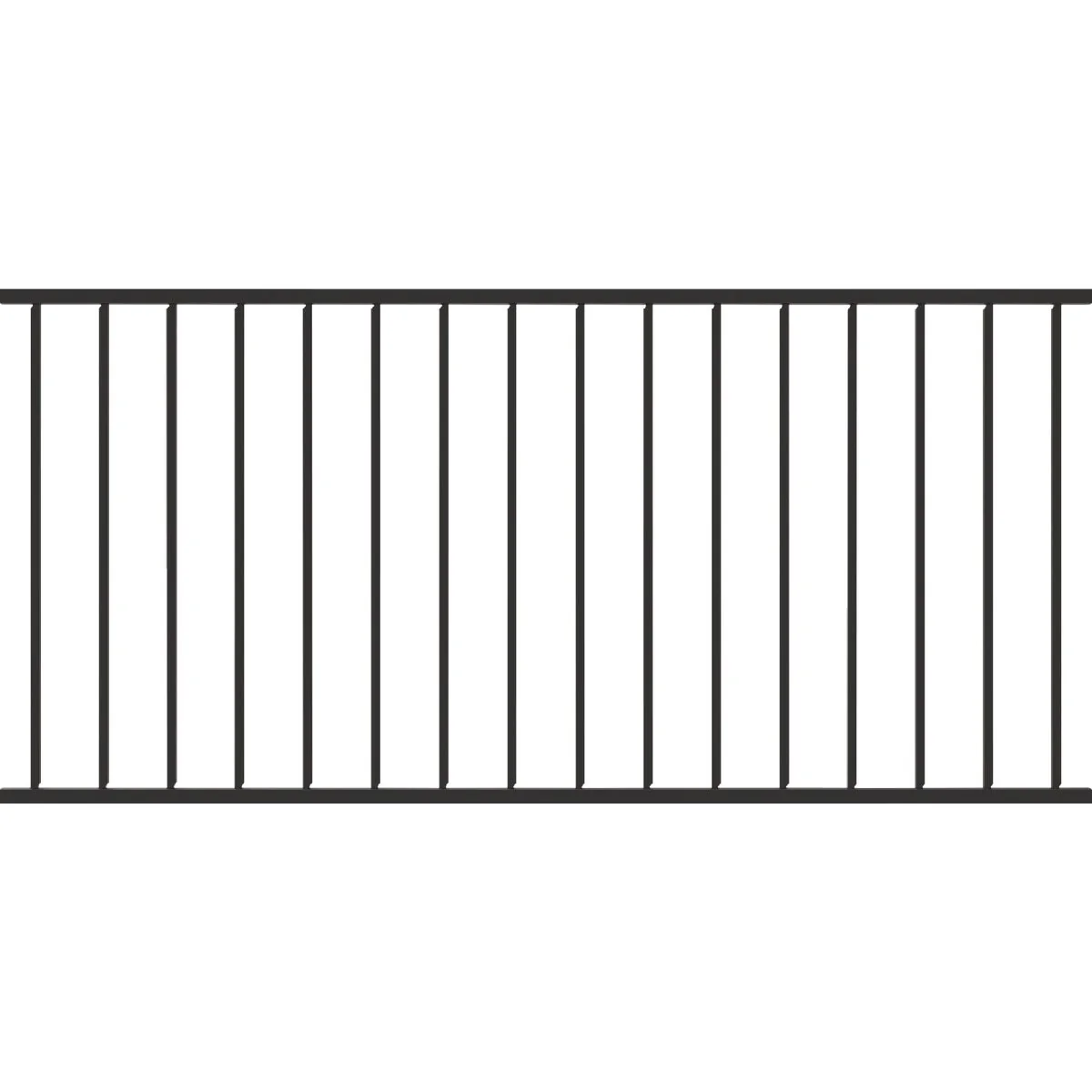 Quality Fortress Building Products Fe26 34 In. H x 6 Ft. L Black Sand Steel Adjustable Stair Panel Railing Organic