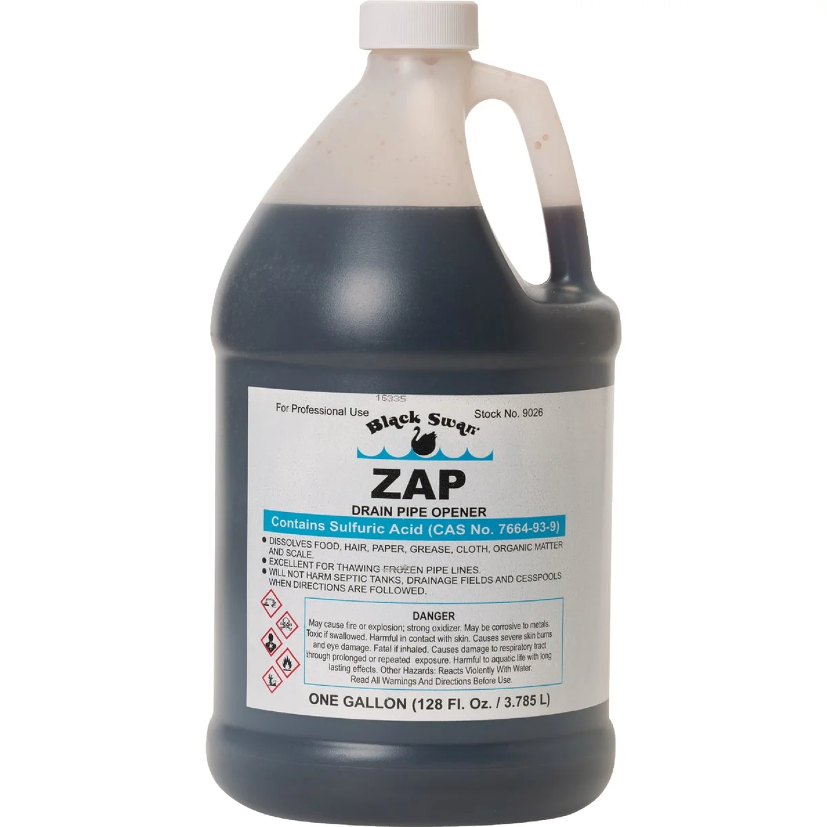 Elite Black Swan Zap Sulfuric Acid Drain Opener with Odor Blanket 1 Gal. Exclusive