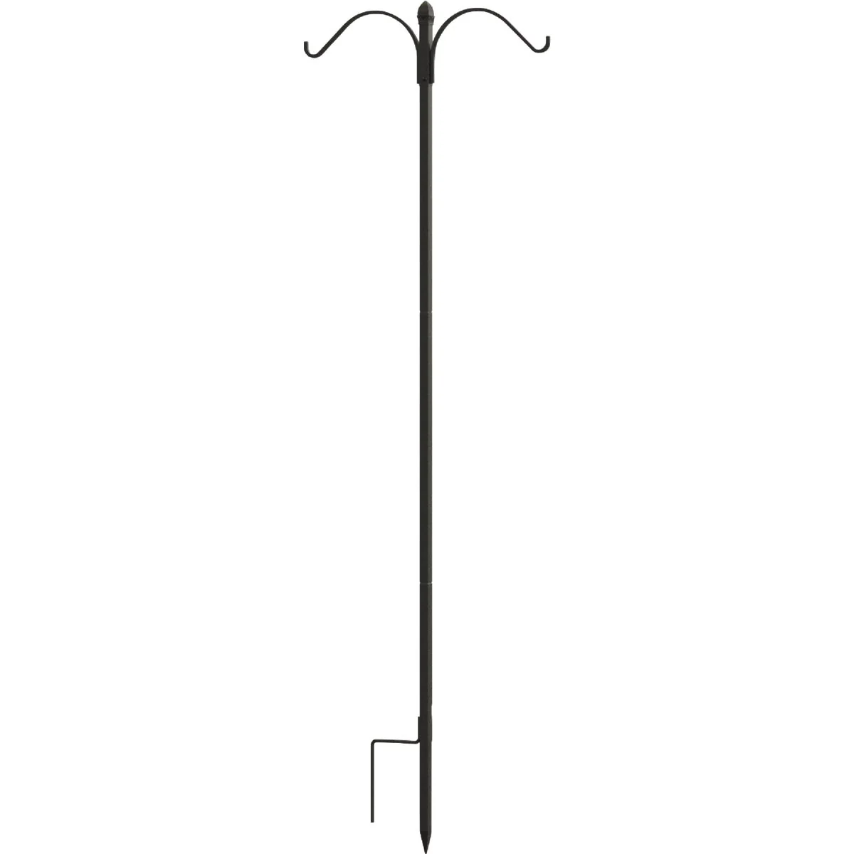 Minimalist Panacea 84 In. Black Powder Coated Steel Double Shepherd Hook Genuine