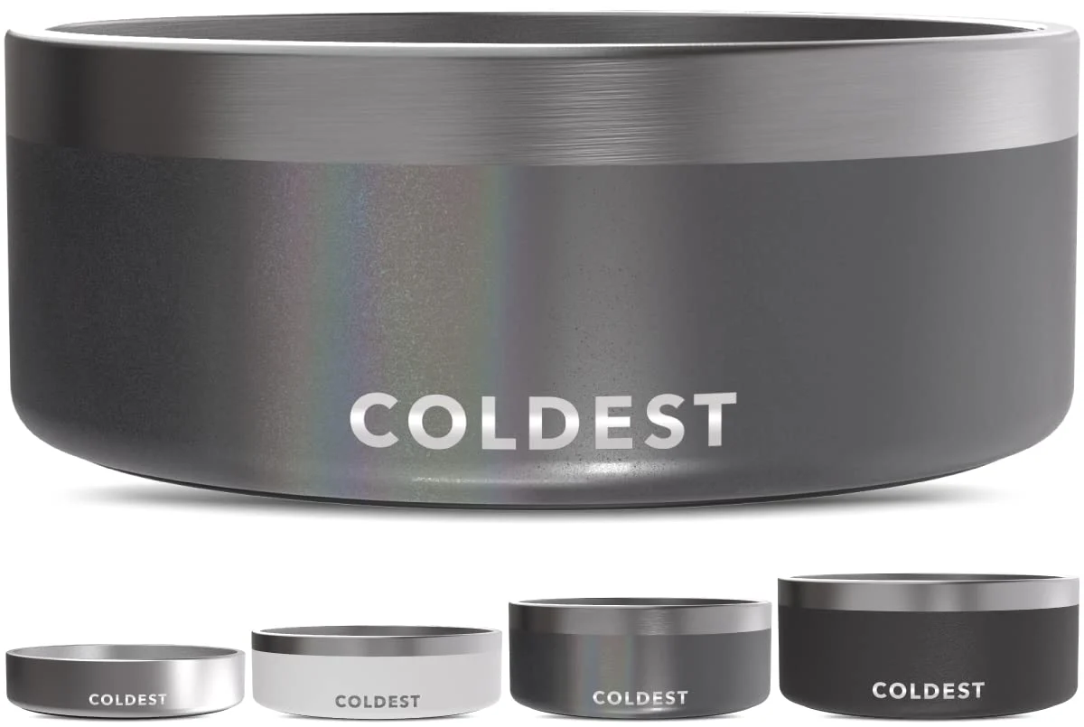 Innovative Coldest Dog Bowl 64oz – Triple-Wall Insulated Rust-Resistant Non-Slip Classic