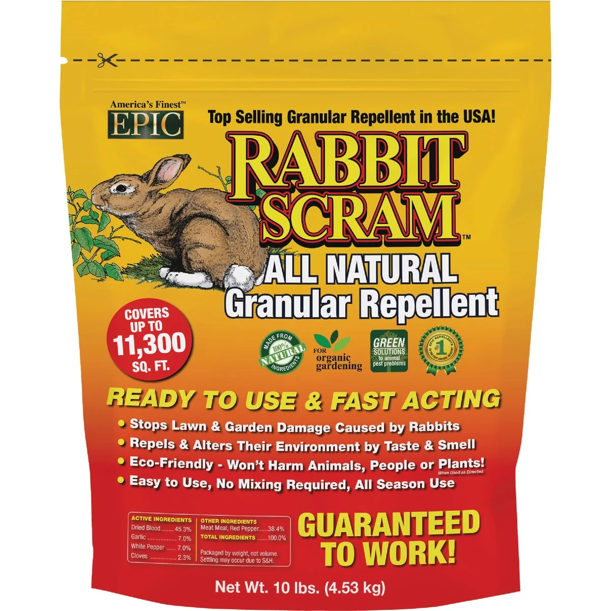 Reliable Rabbit Scram 10 Lb. Rabbit Repellent Refined