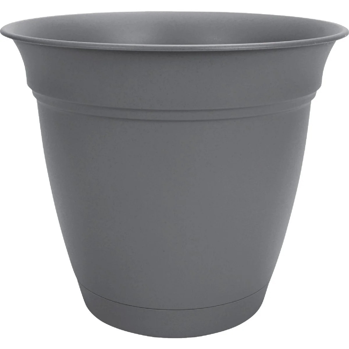 Outstanding HC Companies Eclipse 8 In. Warm Gray Planter with Saucer Versatile