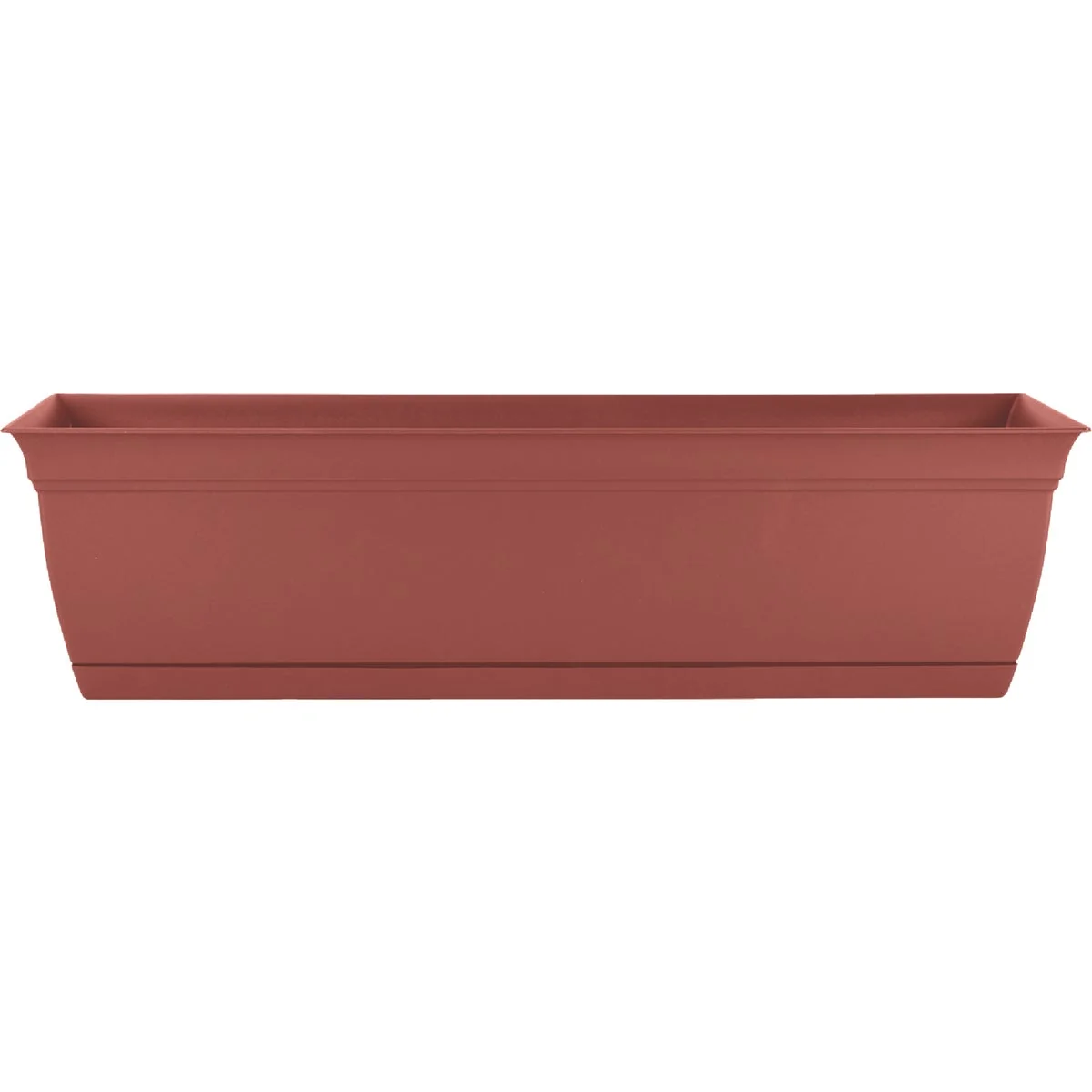 First-Class HC Companies Eclipse 24 In. Clay Window Box Refined