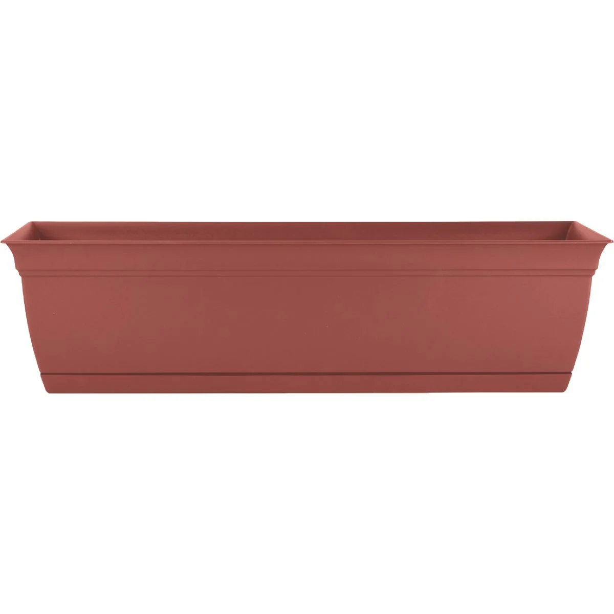 Detailed HC Companies Eclipse 30 In. Clay Window Box Soft