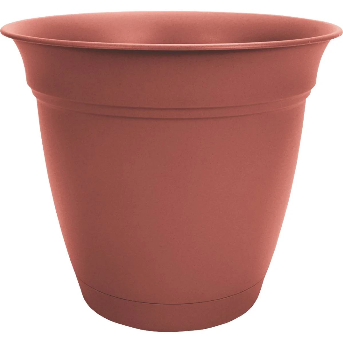 Convenient HC Companies Eclipse 10 In. Clay Planter with Saucer Consistent