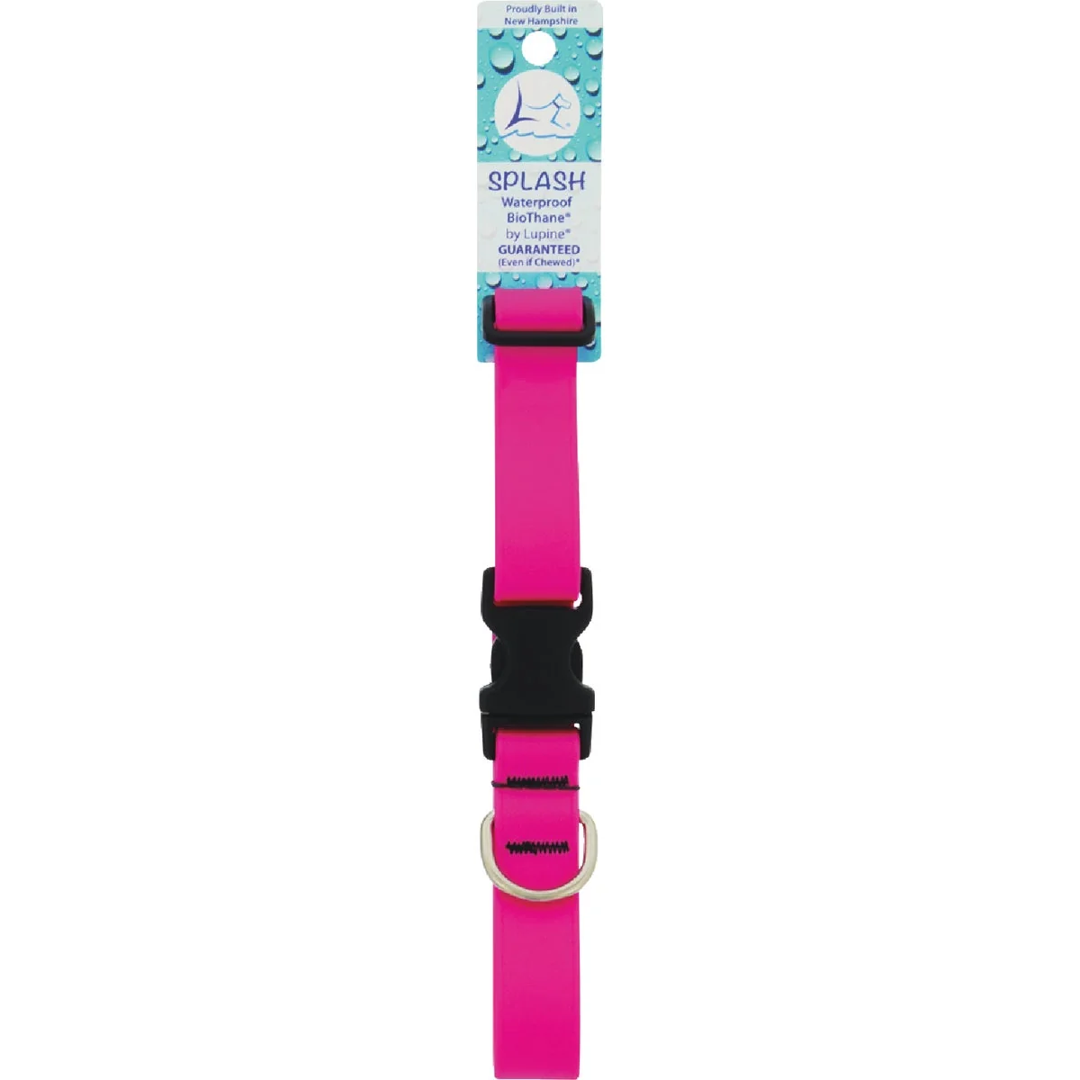 Pure Lupine 1 In. Neon Pink 12 to 20 In. Adjustable Collar Practical