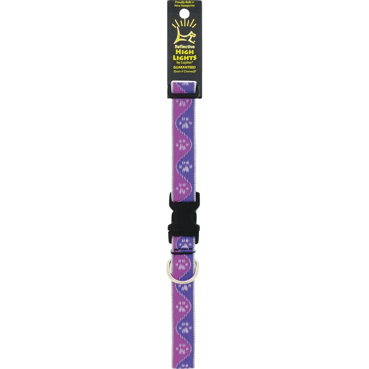 Fast Lupine HL 1 In. Pink Paws 16 to 28 In. Adjustable Collar Quality