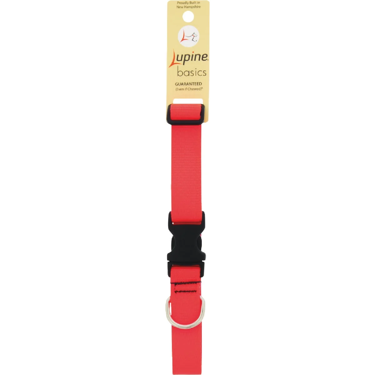 Expertly Made Lupine 1 In. Blaze Orange 12 to 20 In. Adjustable Collar Genuine