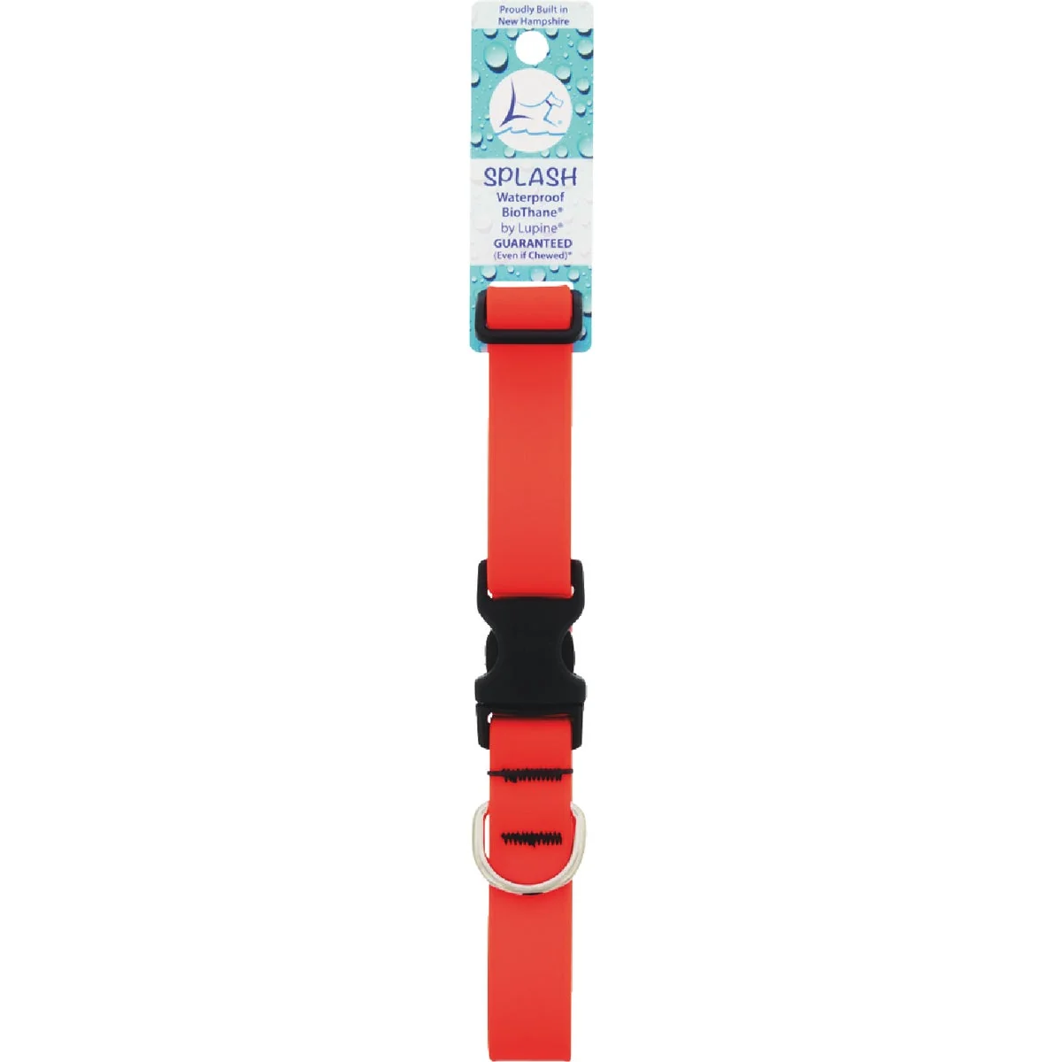 Professional Lupine 1 In. Neon Orange 12 to 20 In. Adjustable Collar Flexible