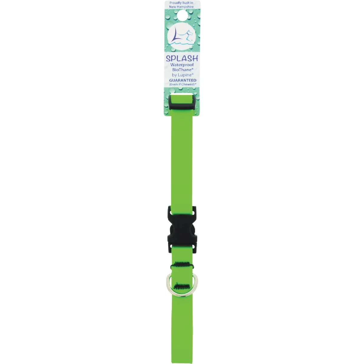 Organic Lupine 3 4 In. Neon Green 13 to 22 In. Adjustable Collar Selected