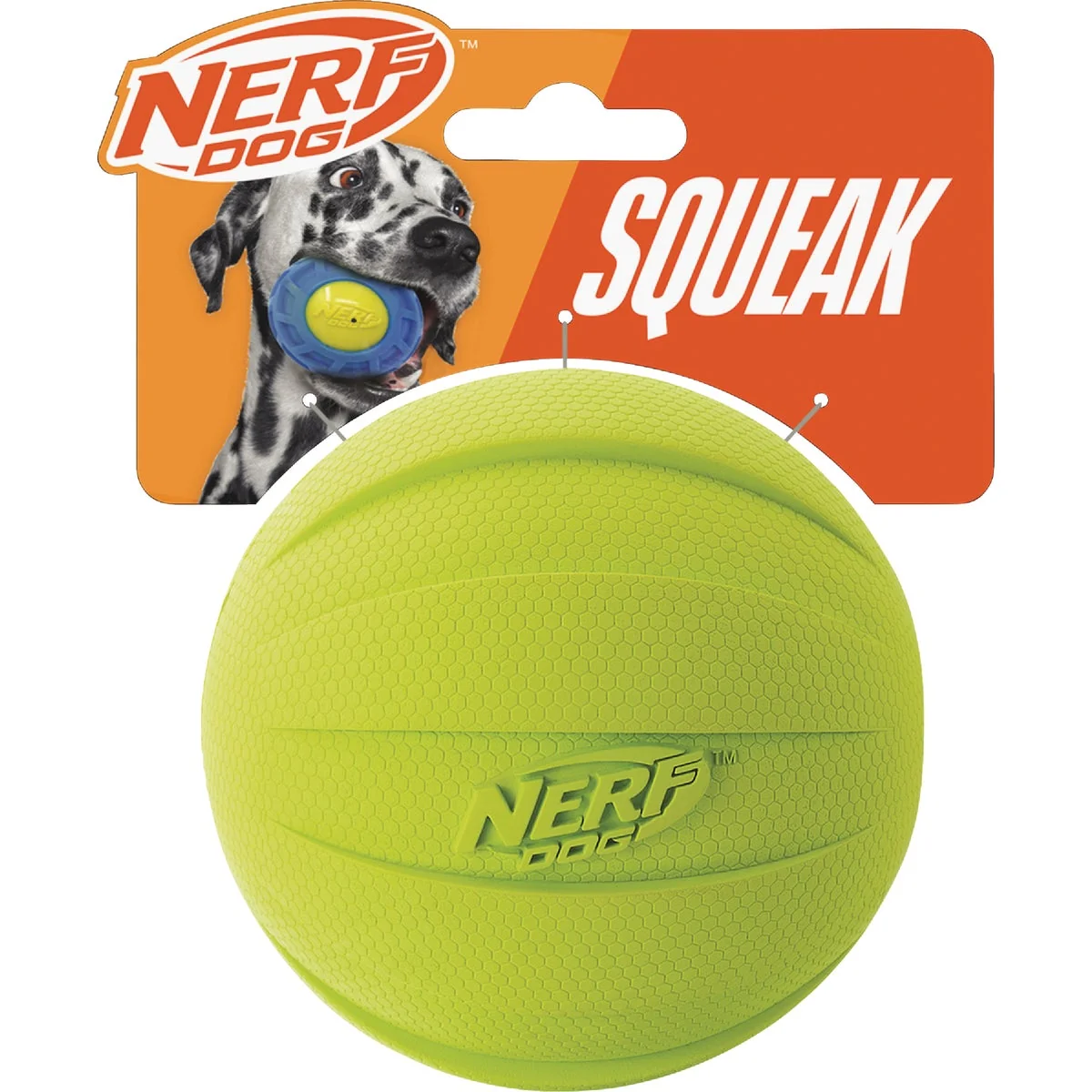 Pure Nerf Dog 3.8 In. Rubber Classic Squeak Ball Modern