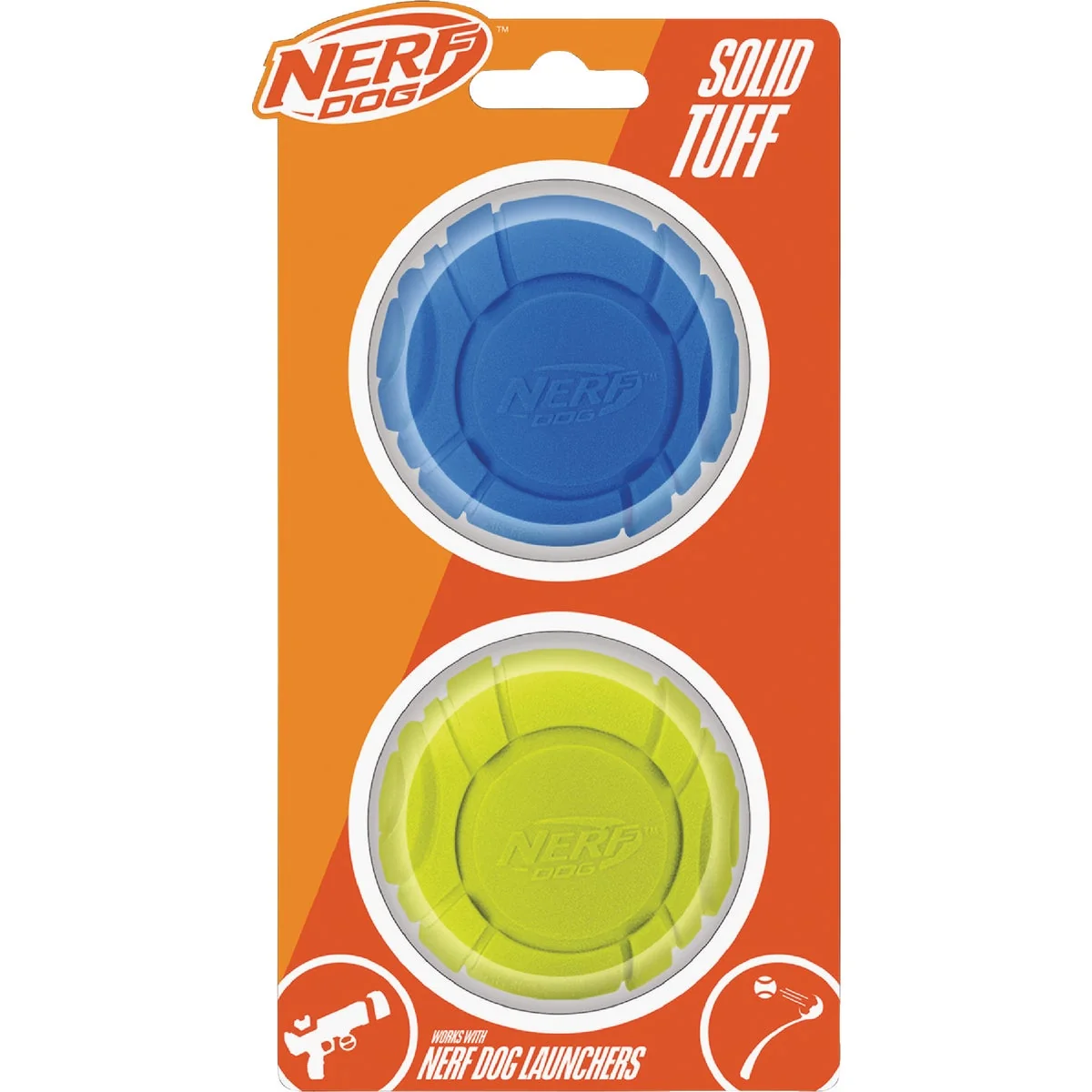 Quality Nerf Dog 2.5 In. Solid Foam Sonic Ball 2-Pack Long-Lasting