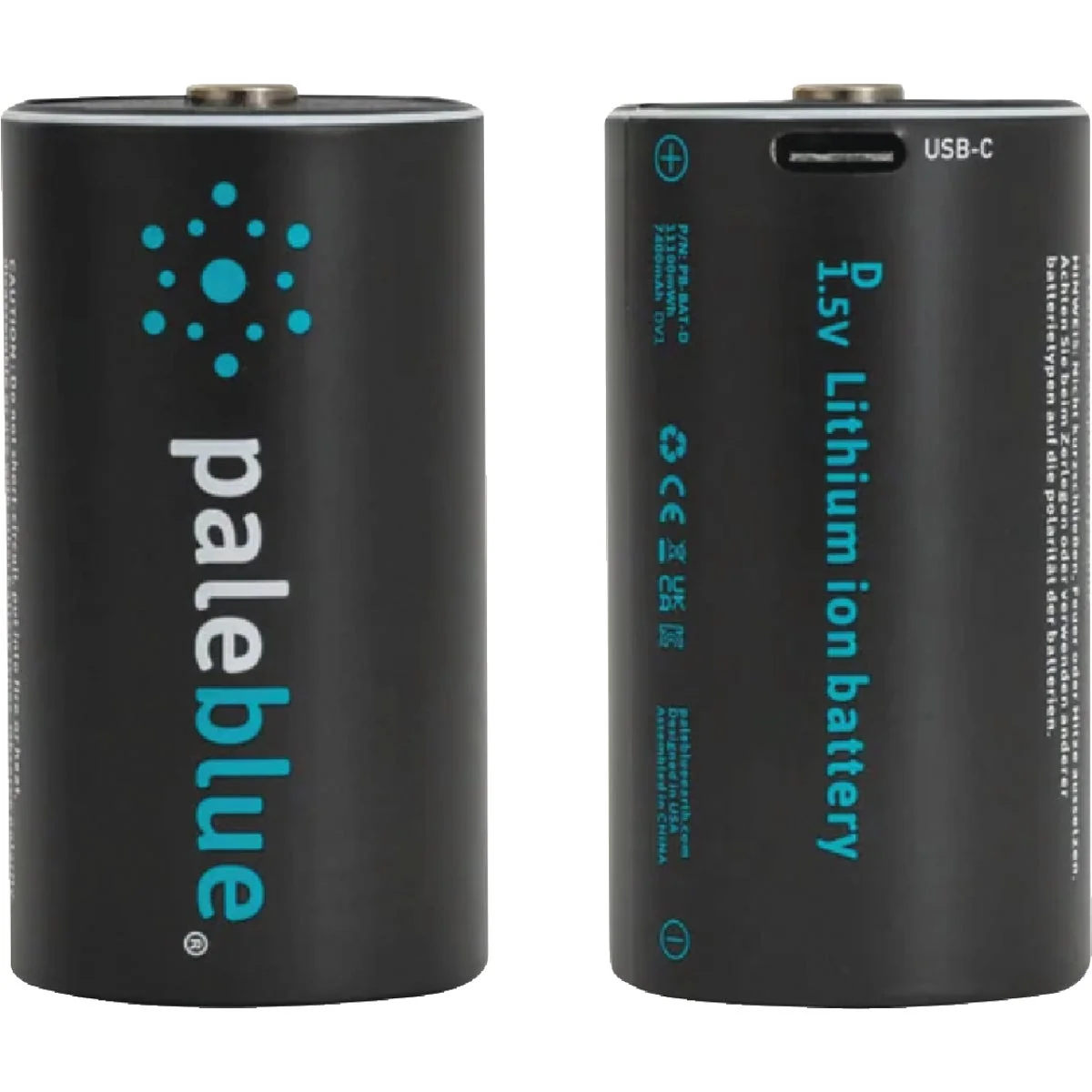 Elite Paleblue D Lithium-Ion Rechargeable Battery 2-Pack Smooth