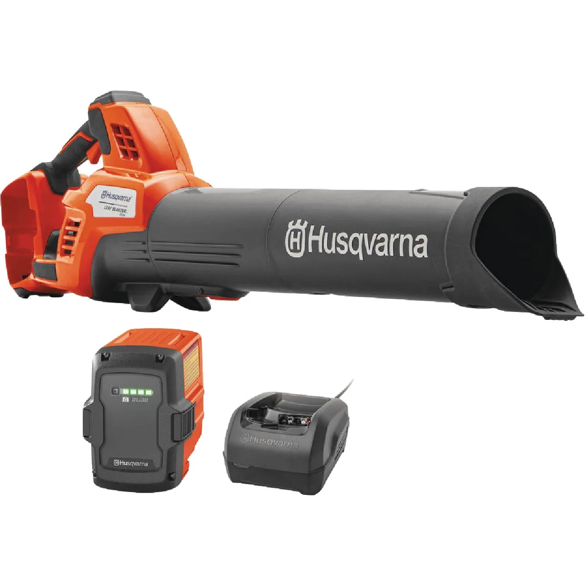 Clean Husqvarna 350iB Leaf Blaster Battery Blower Kit Contemporary