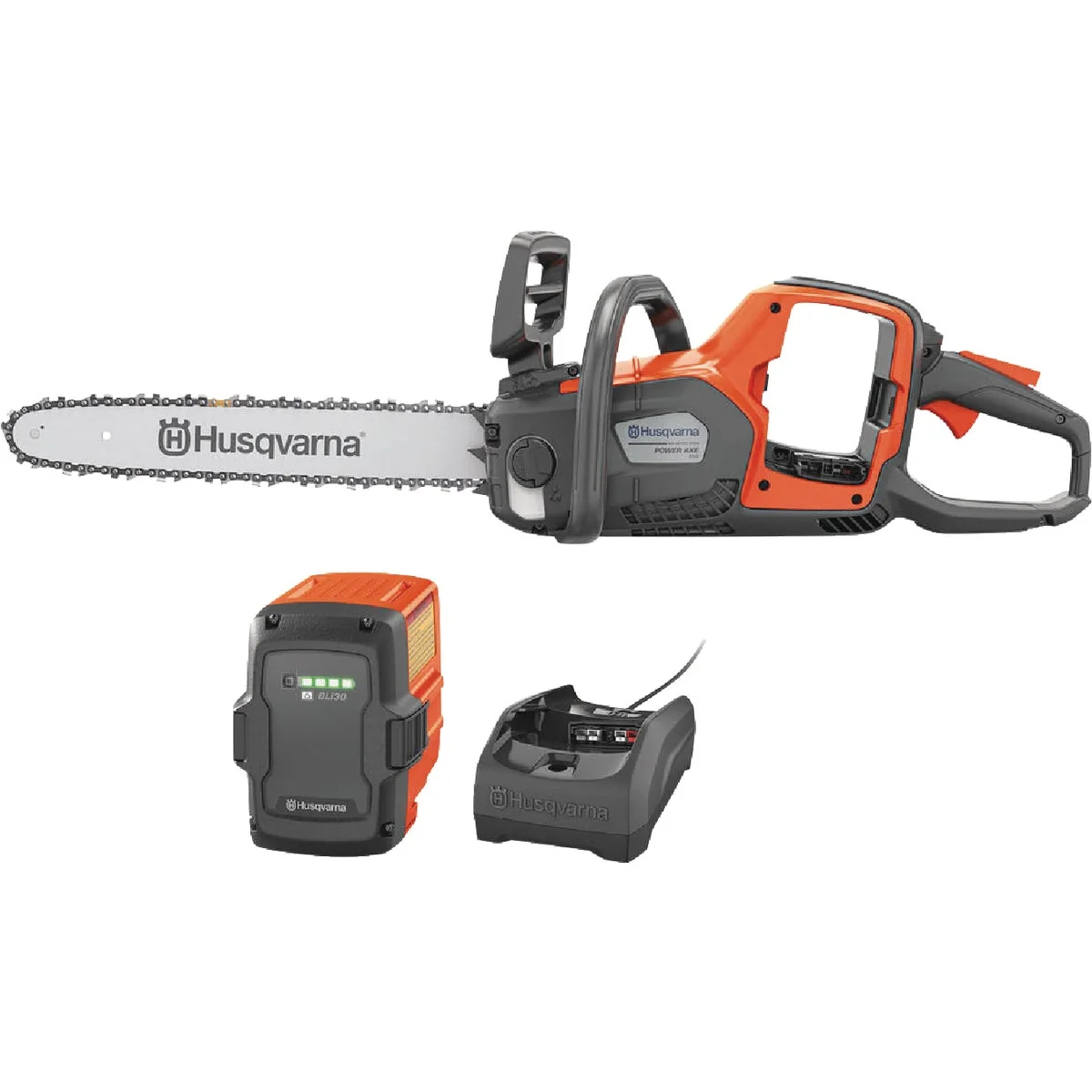 Reusable Husqvarna 350i Power Axe 18 In. Battery Chainsaw Kit Official