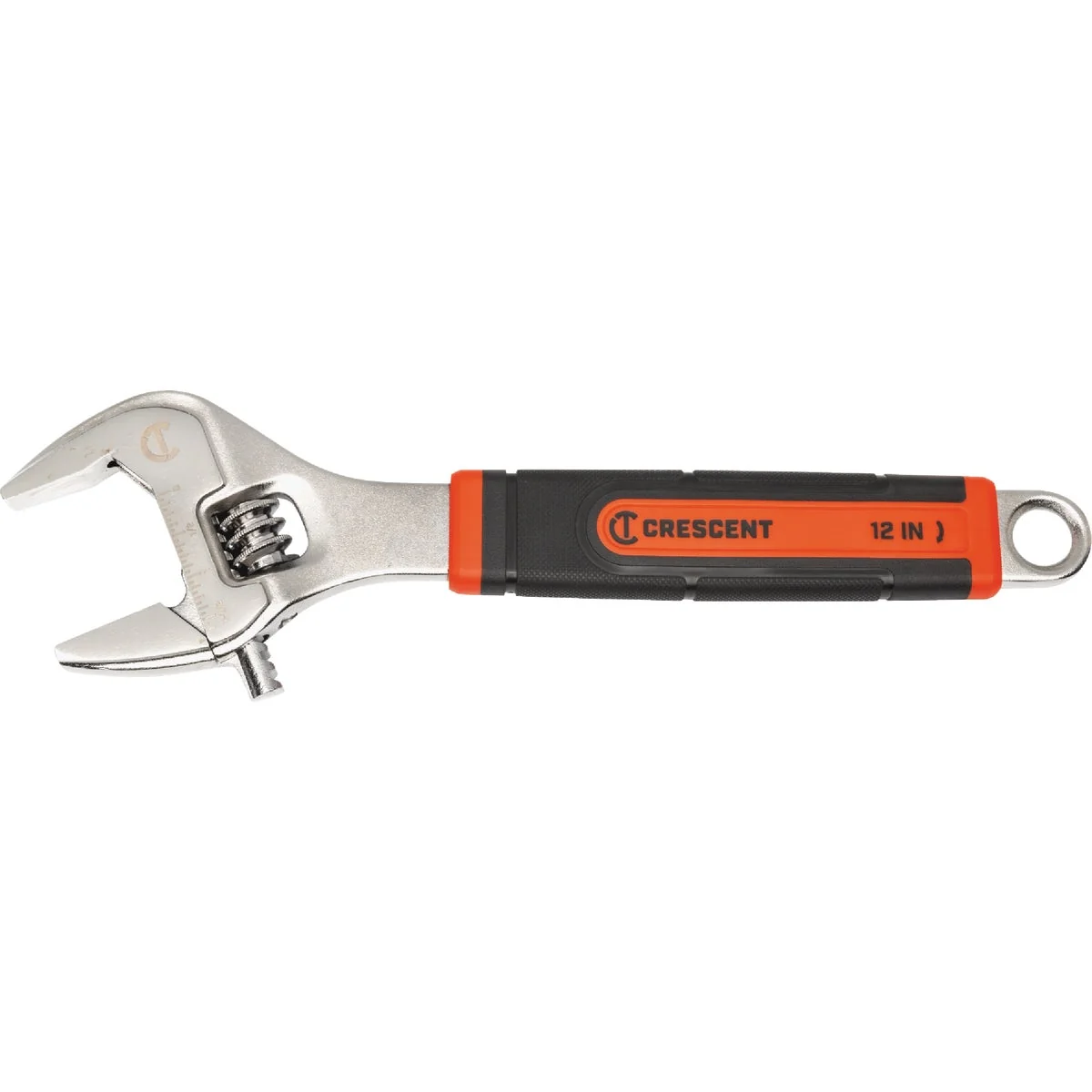 Luxury Crescent 12 In. Comfort Grip Adjustable Wrench with Quick-Fit-Jaw Casual