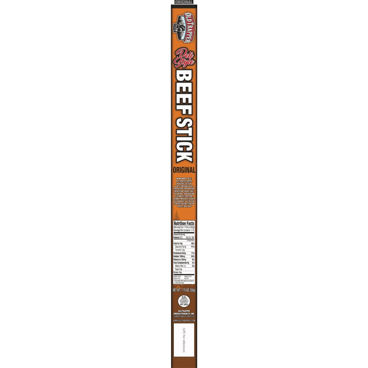 Clean Old Trapper Individual Deli Stick Long-Lasting