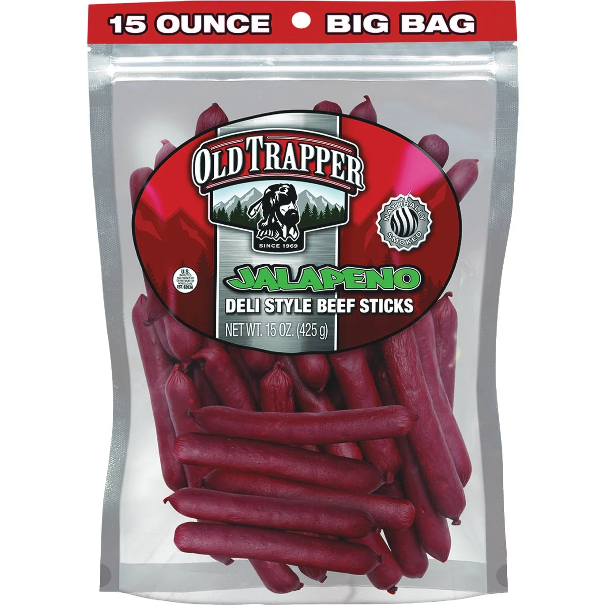 Exceptional Old Trapper 15 Oz. Jalapeno Deli Stick Reliable