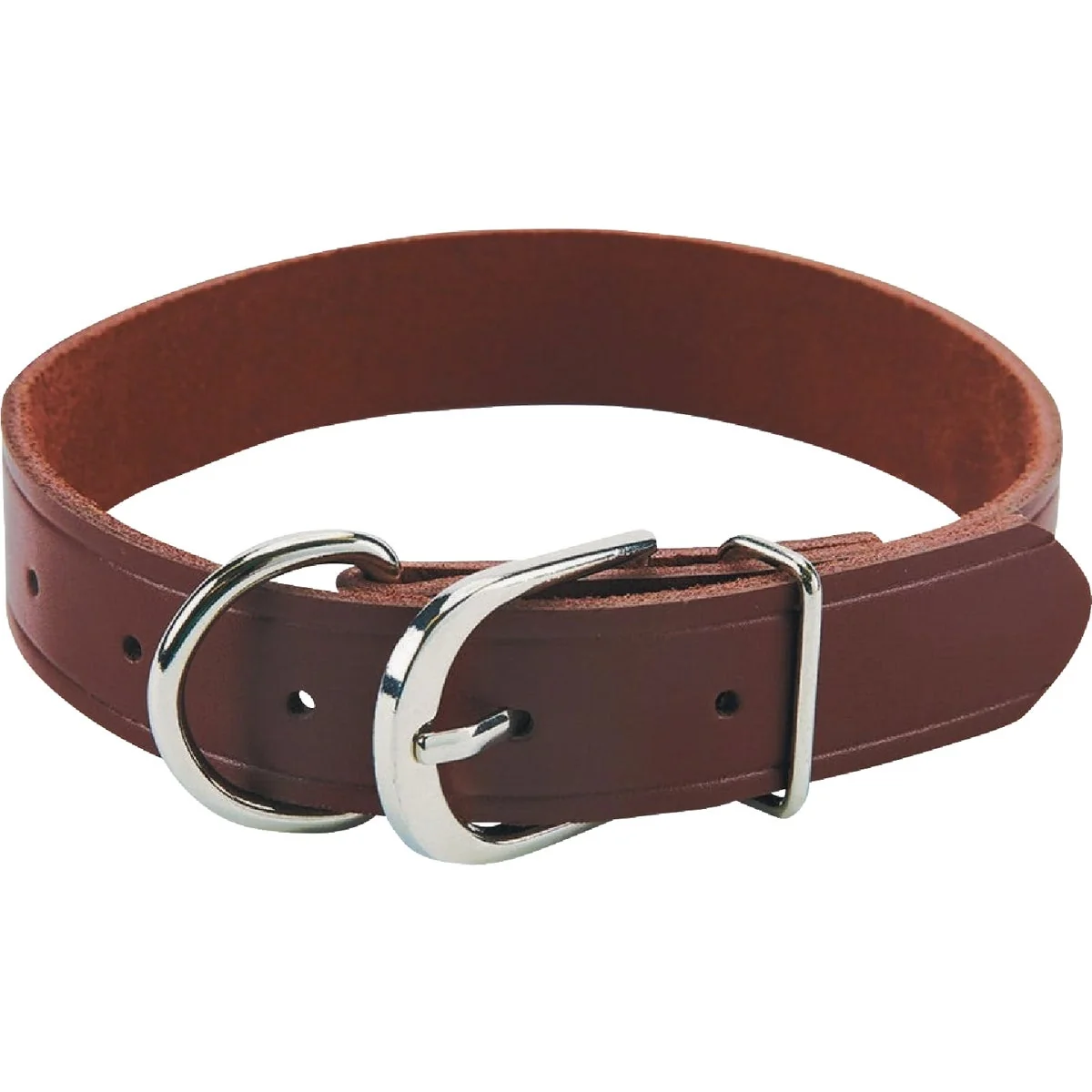 High-Quality Boss Pet Guardian Gear 1 In. x 11 to 15 In. Leather Hunting Dog Collar Durable