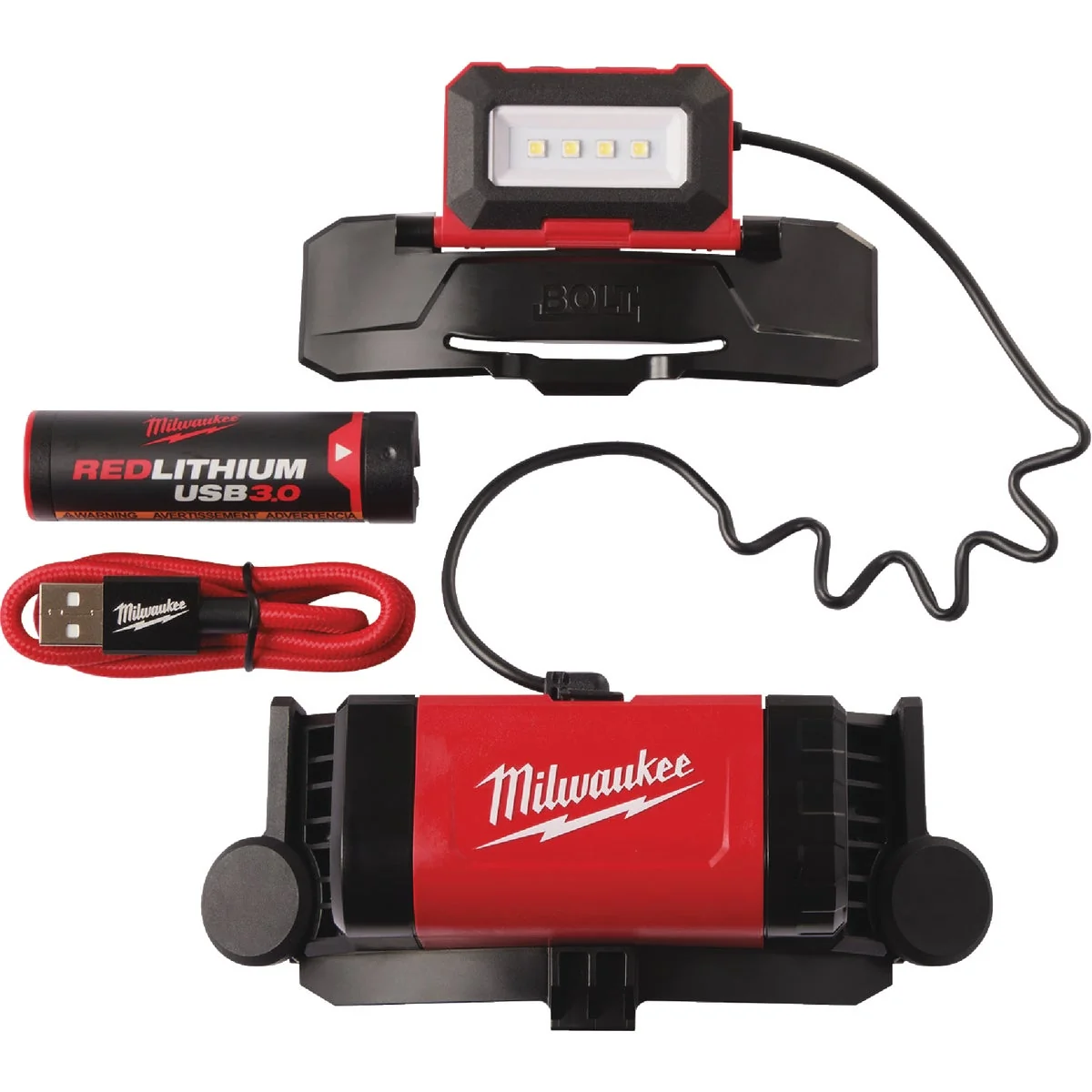 Prestigious Milwaukee BOLT REDLITHIUM USB LED Headlamp Original Design