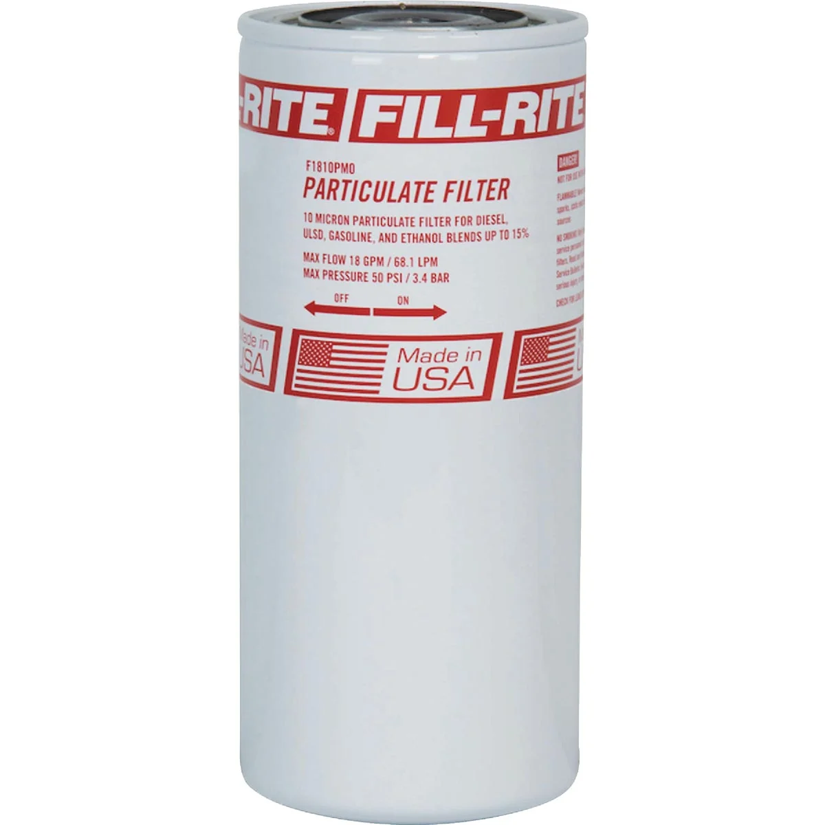 Outstanding Fill-Rite 25 GPM 10 Micron Particulate Spin-On Filter Environmentally Friendly