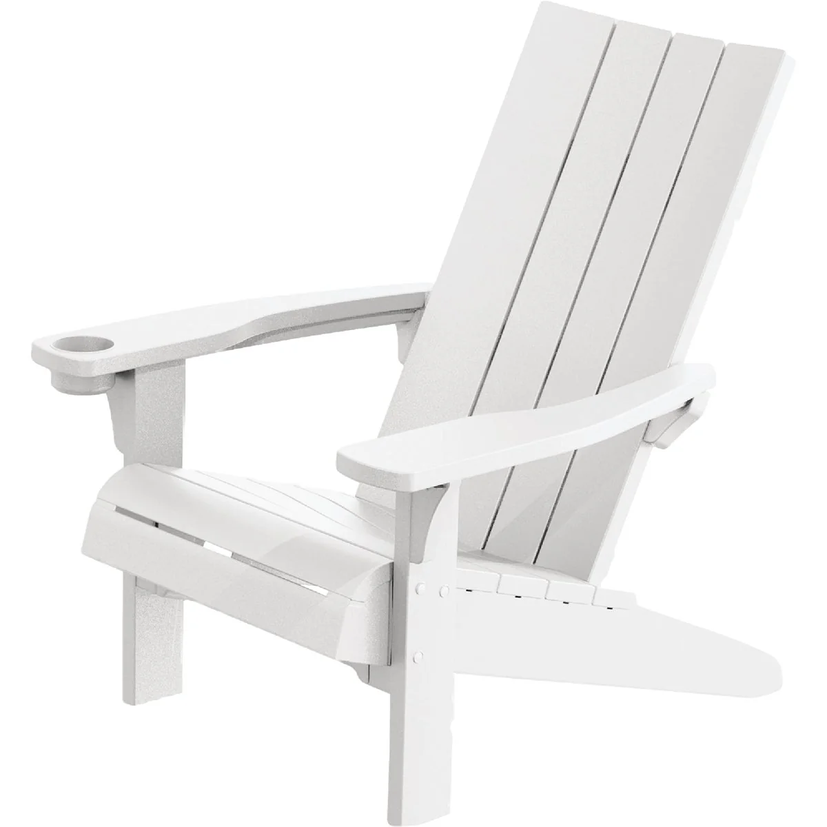 Natural Adams Keter White Resin Modern Adirondack Chair Optimized