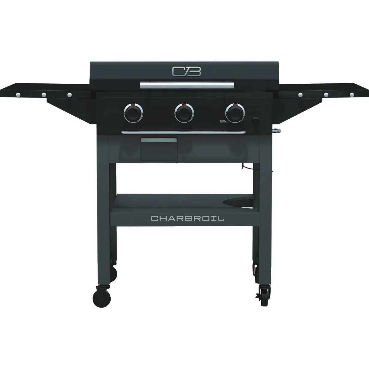 Fine Crafted Charbroil 28 In. XL Performance Series Propane Gas Griddle with Cart 3 Burner Flat Top Grill Black Outstanding