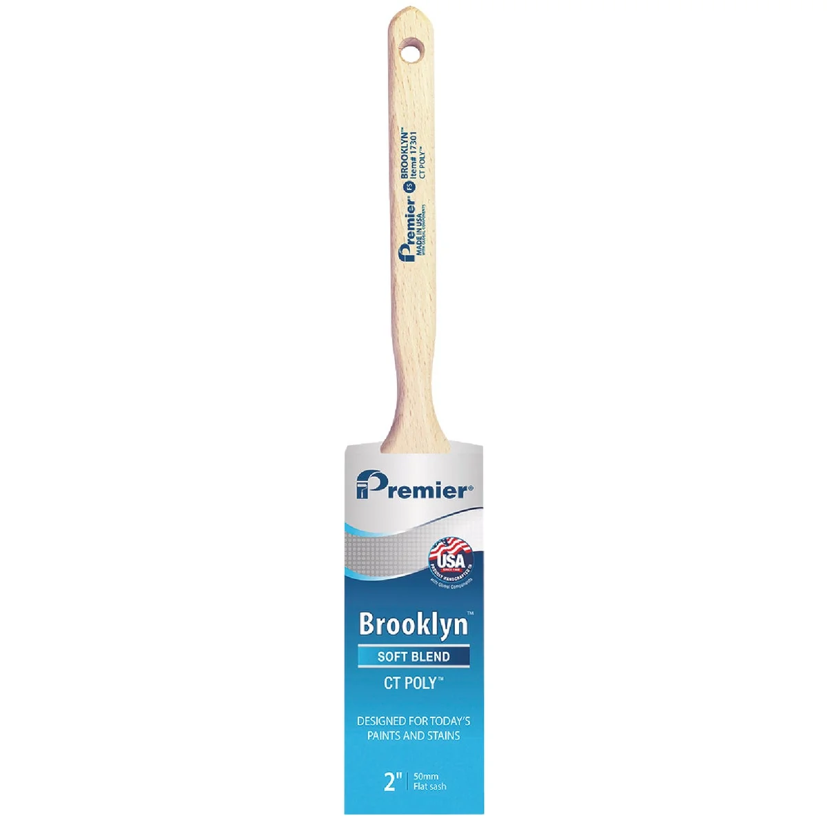 Healthy Premier Brooklyn 2 In. Flat Sash CT Paint Brush Top-Quality