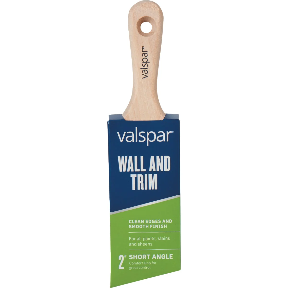 Relaxed Valspar 2 In. Wall Trim Short Angle Wood Handle Brush Healthy