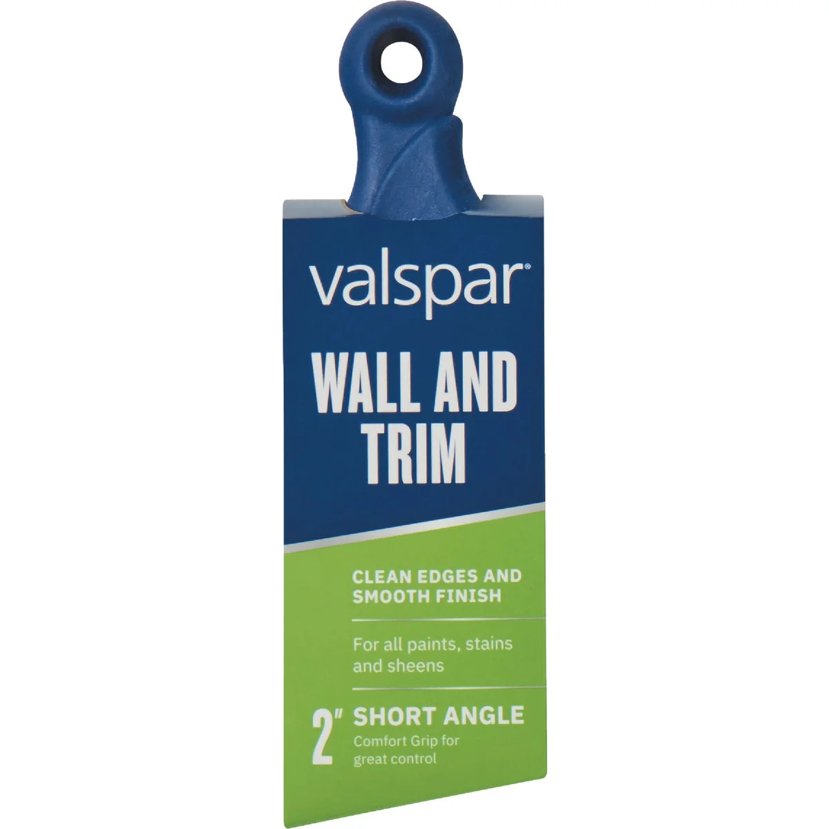 High-Grade Valspar 2 In. Wall Trim Short Angle Comfort Grip Paint Brush Practical