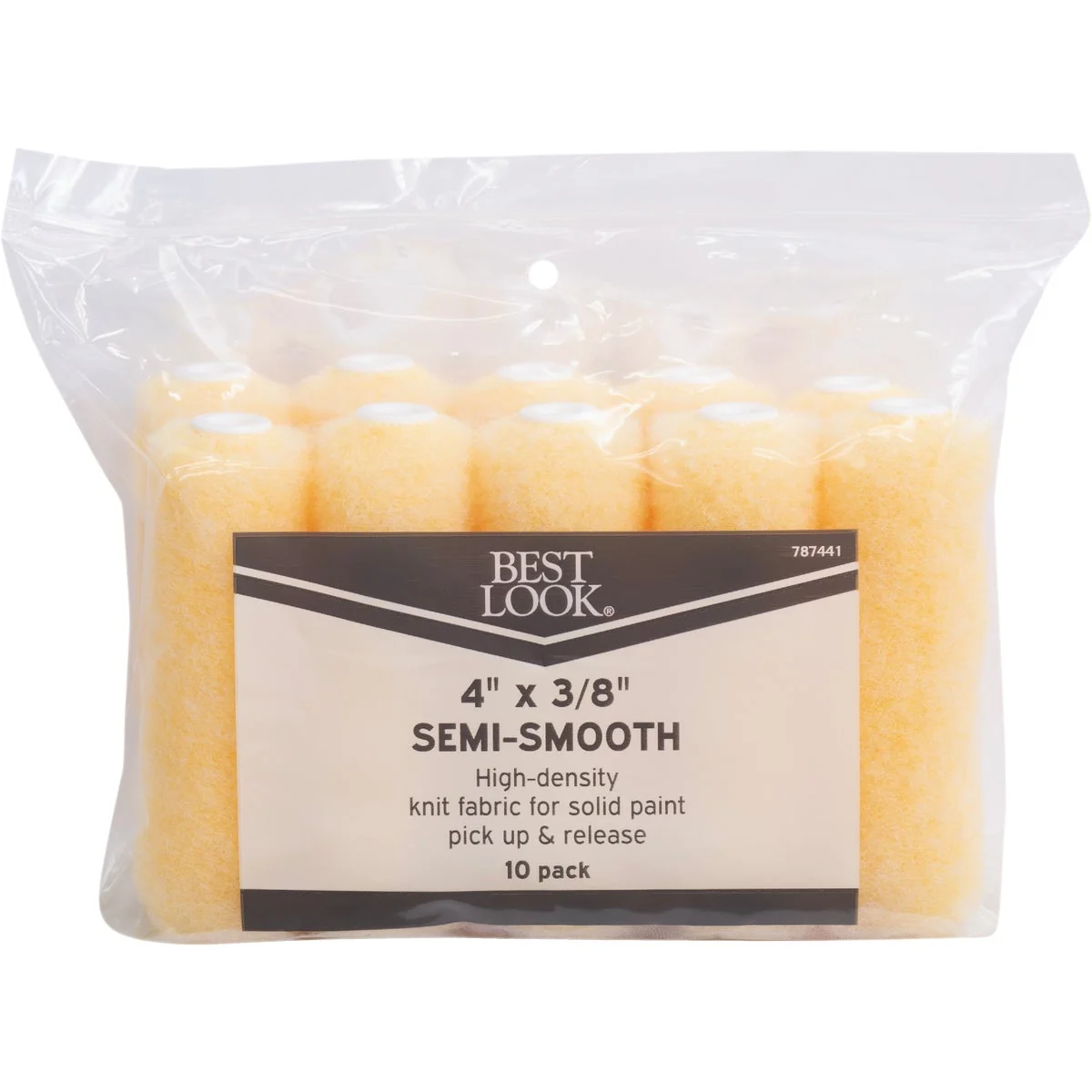 Environmentally Friendly Look 4 In. x 3 8 In. Polyester Knit Mini Rollers 10-Pack Fast