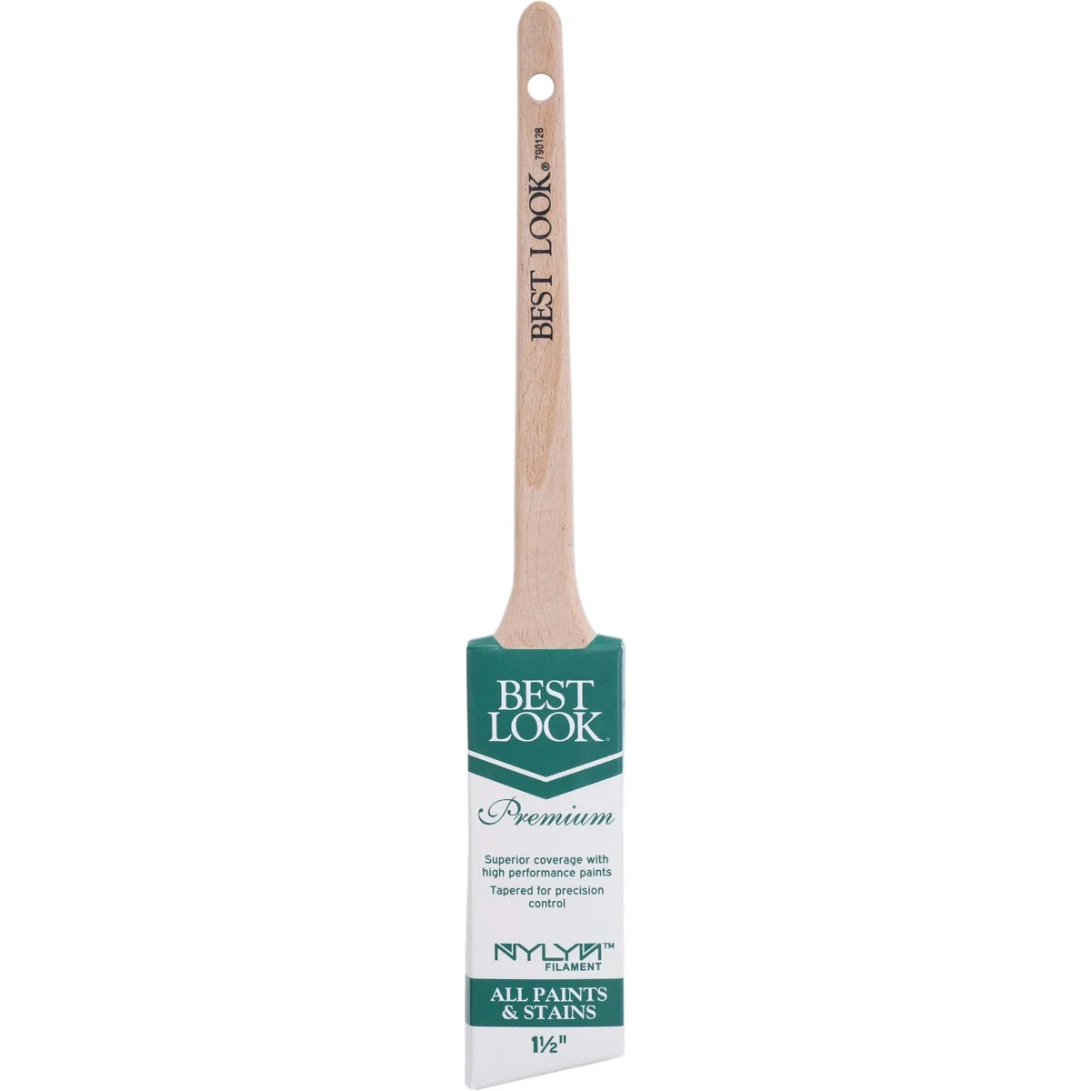 Flexible Look 1.5 In. Premium A S Nylyn Brush With Rattail Beech Wood Handle Unique
