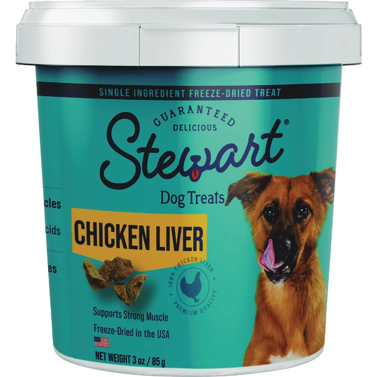 Long-Lasting Stewart 3 Oz. ze-Dried Chicken Liver Dog Treat Classic